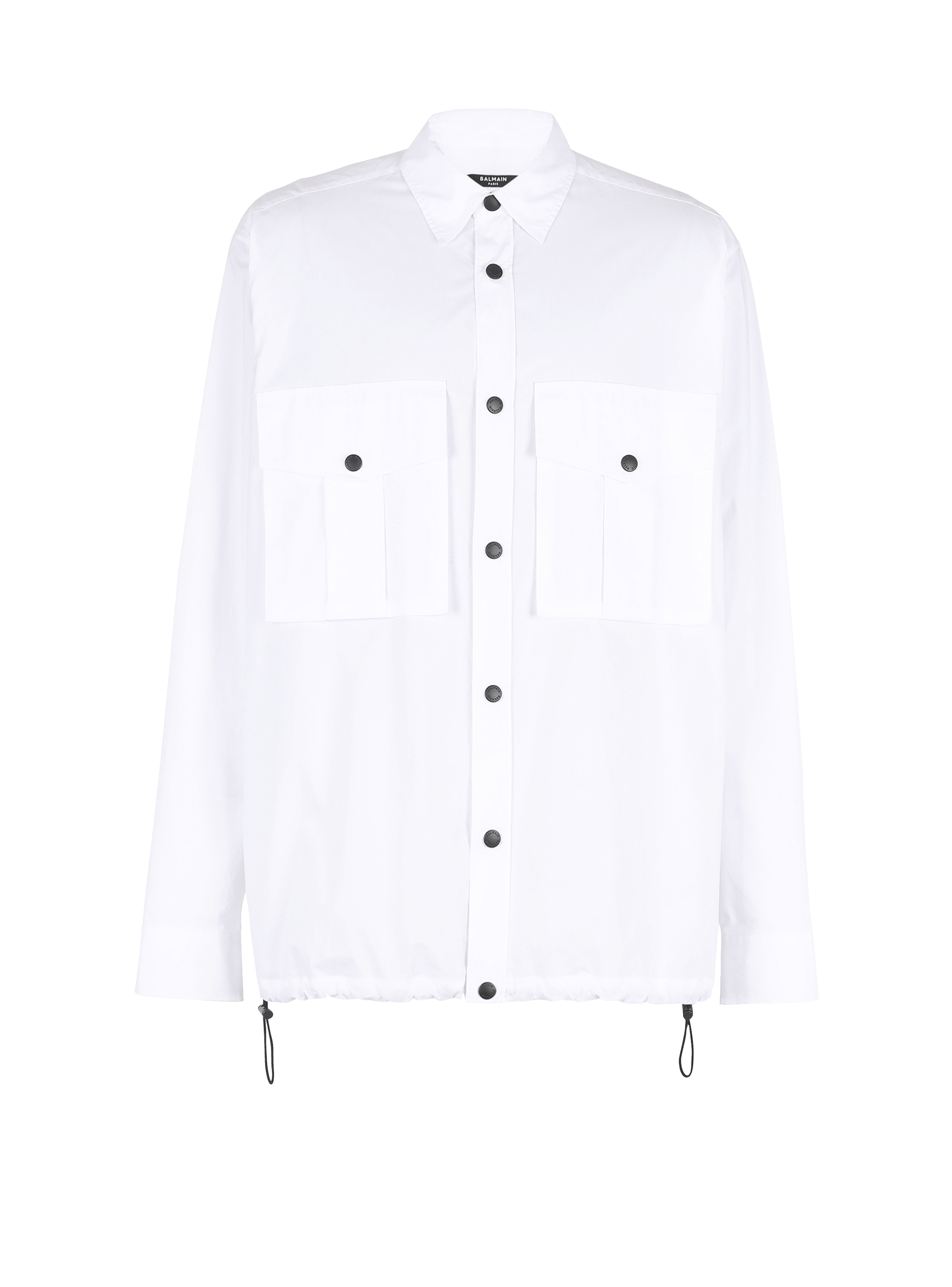 Nylon shirt with Balmain monogram