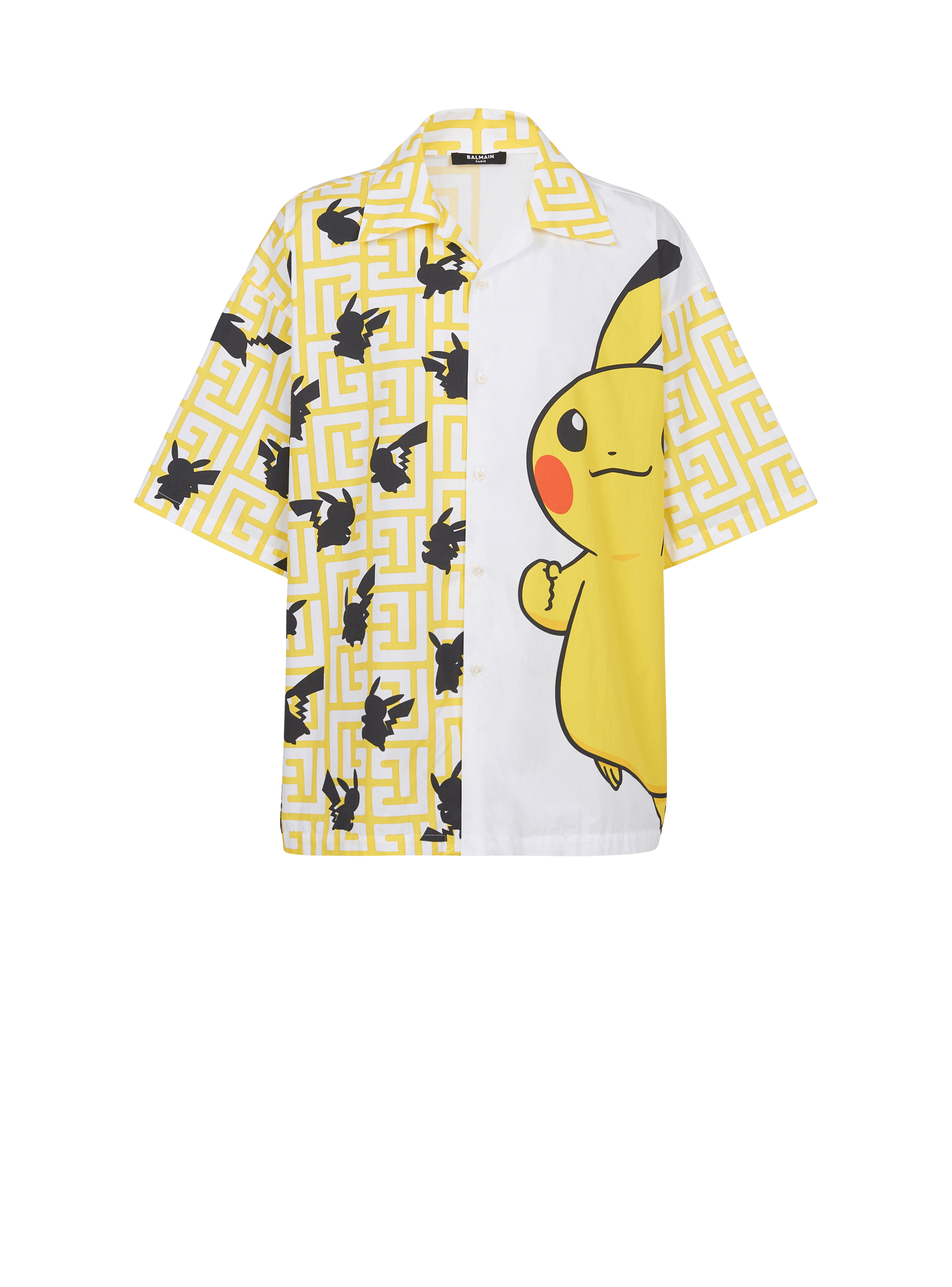 新品 Balmain Oversized Pokémon print shirt