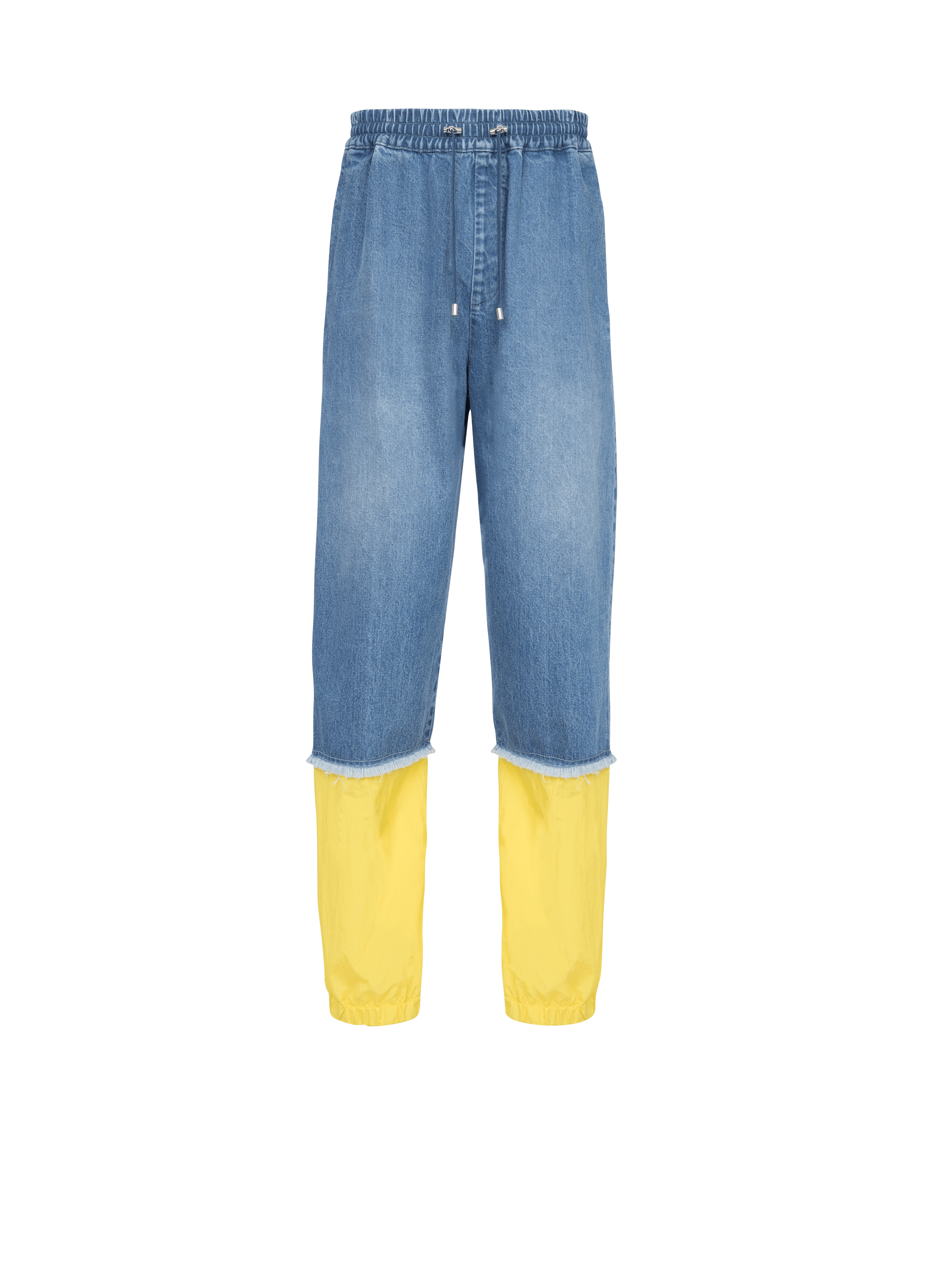 Unisex - Nylon cargo jeans, blue, hi-res