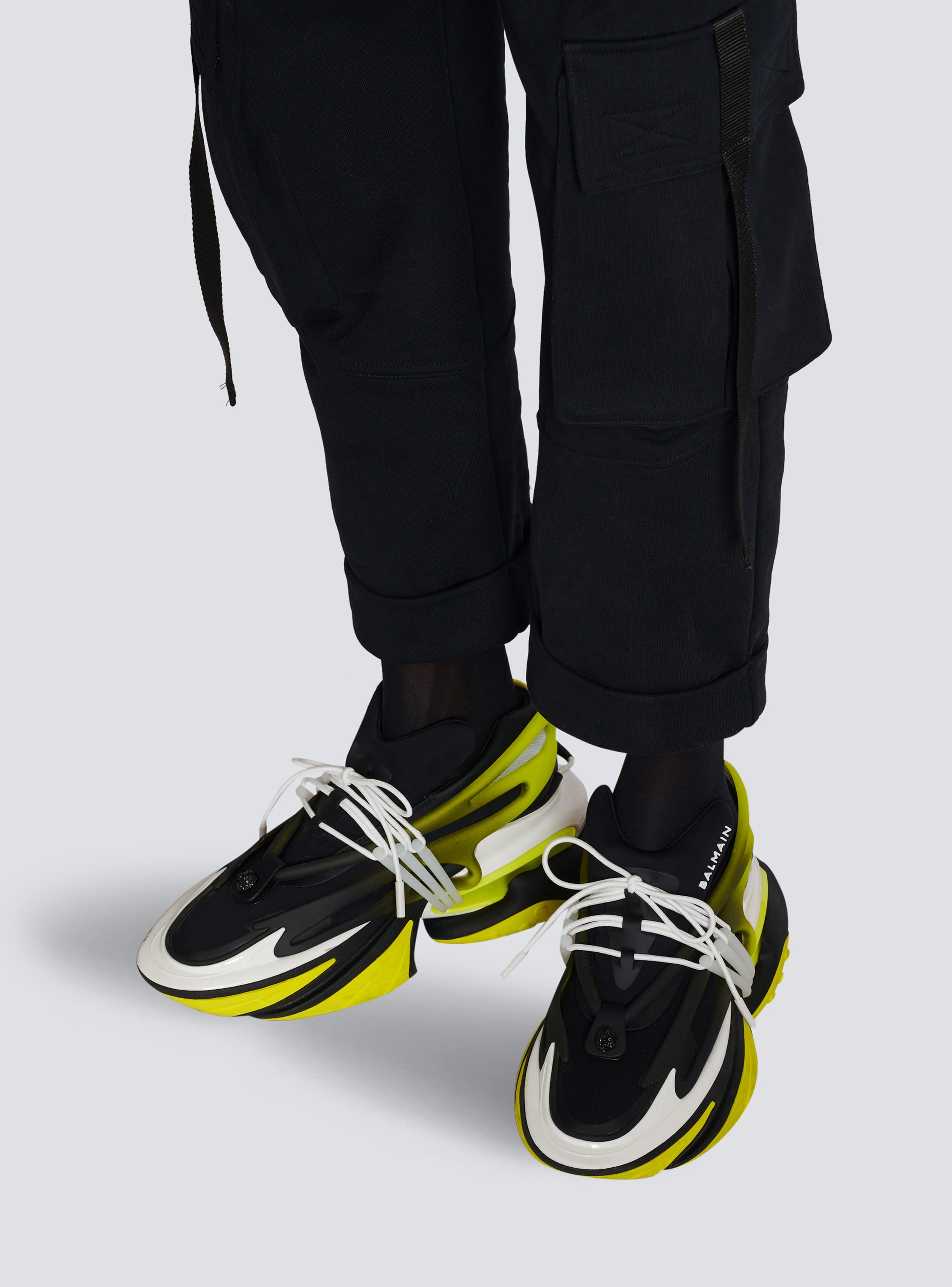 Unicorn low-top trainers in neoprene and leather - Men | BALMAIN