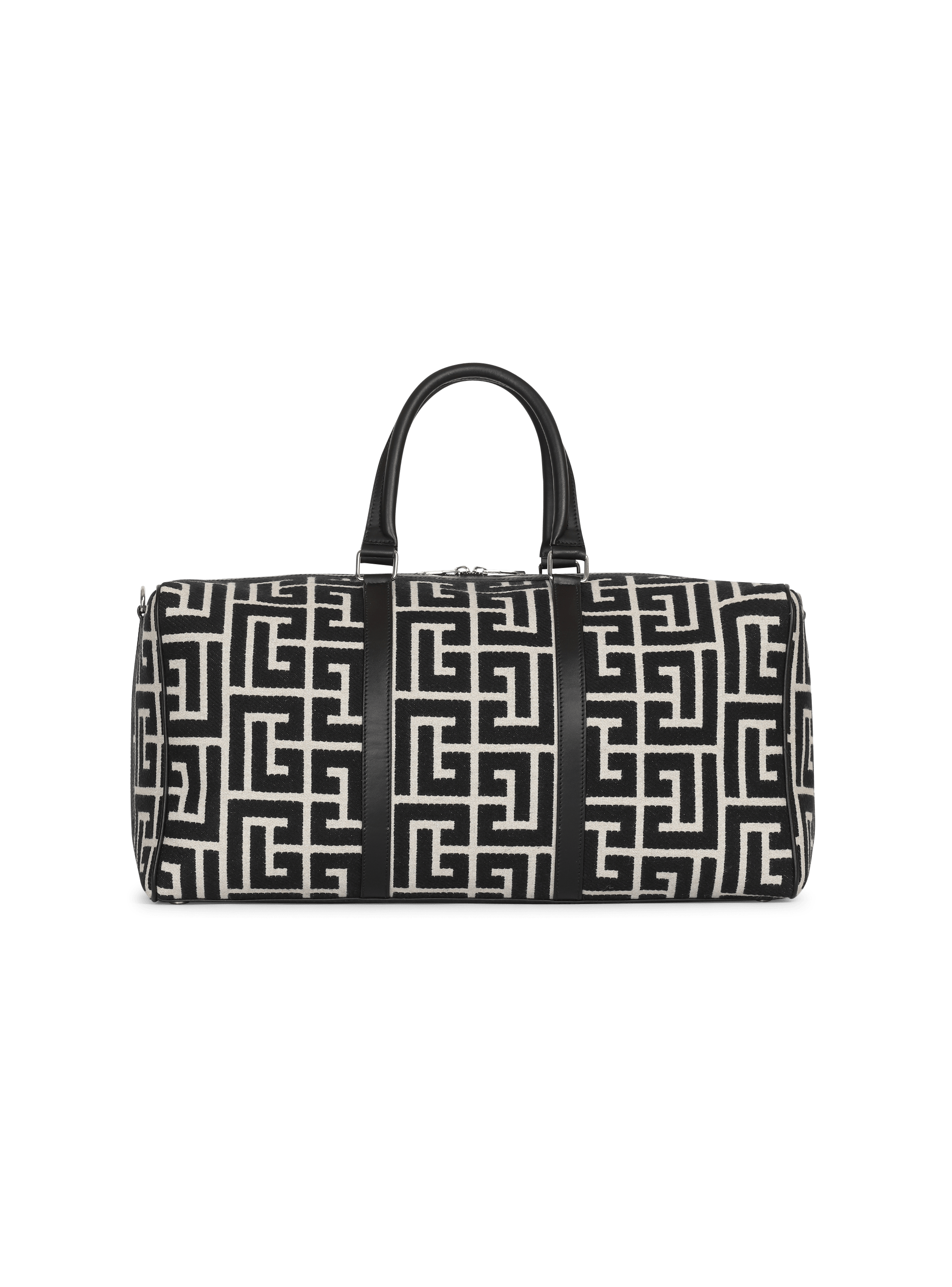 Travel bag with jacquard maxi monogram black - Men