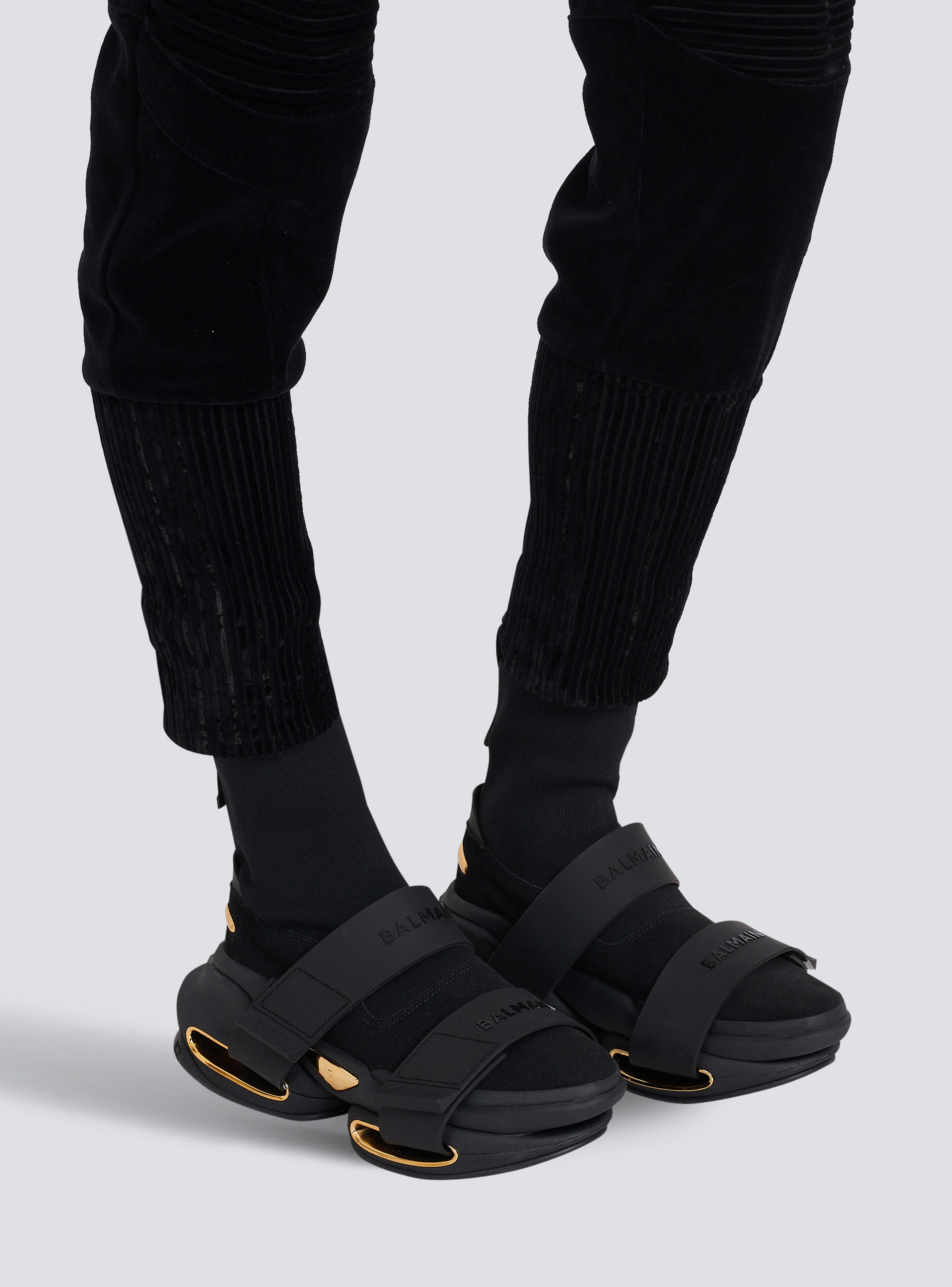 and knit sneakers black - Men | BALMAIN