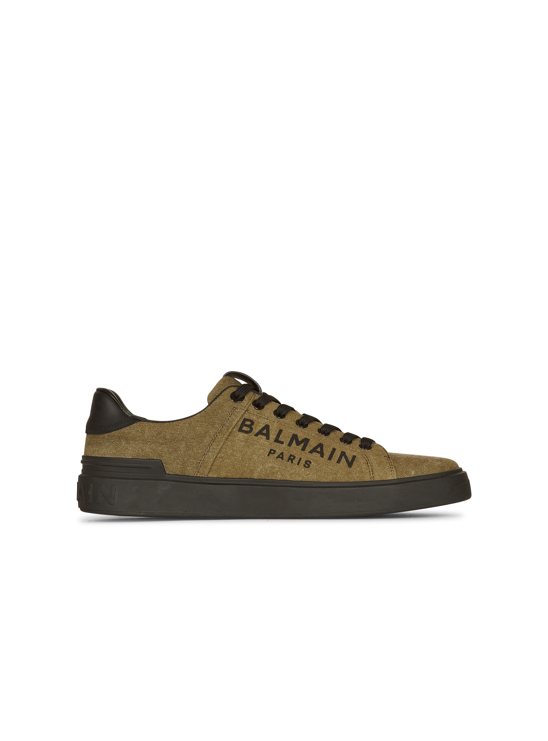 Zapatillas B-Court de lona con logotipo de Balmain estampado