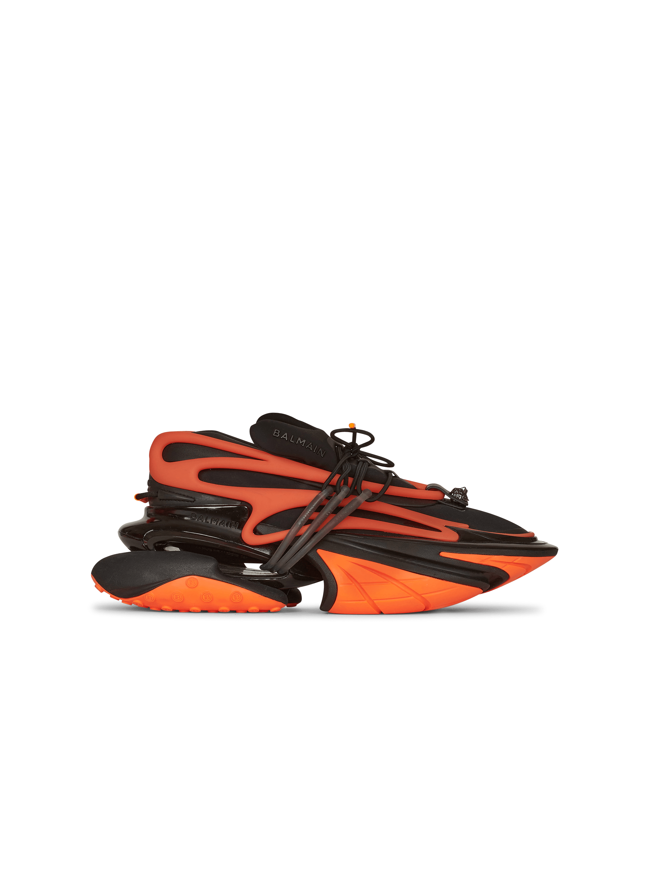 Unicorn Low-Top-Sneakers aus Neopren und Leder, orange, hi-res