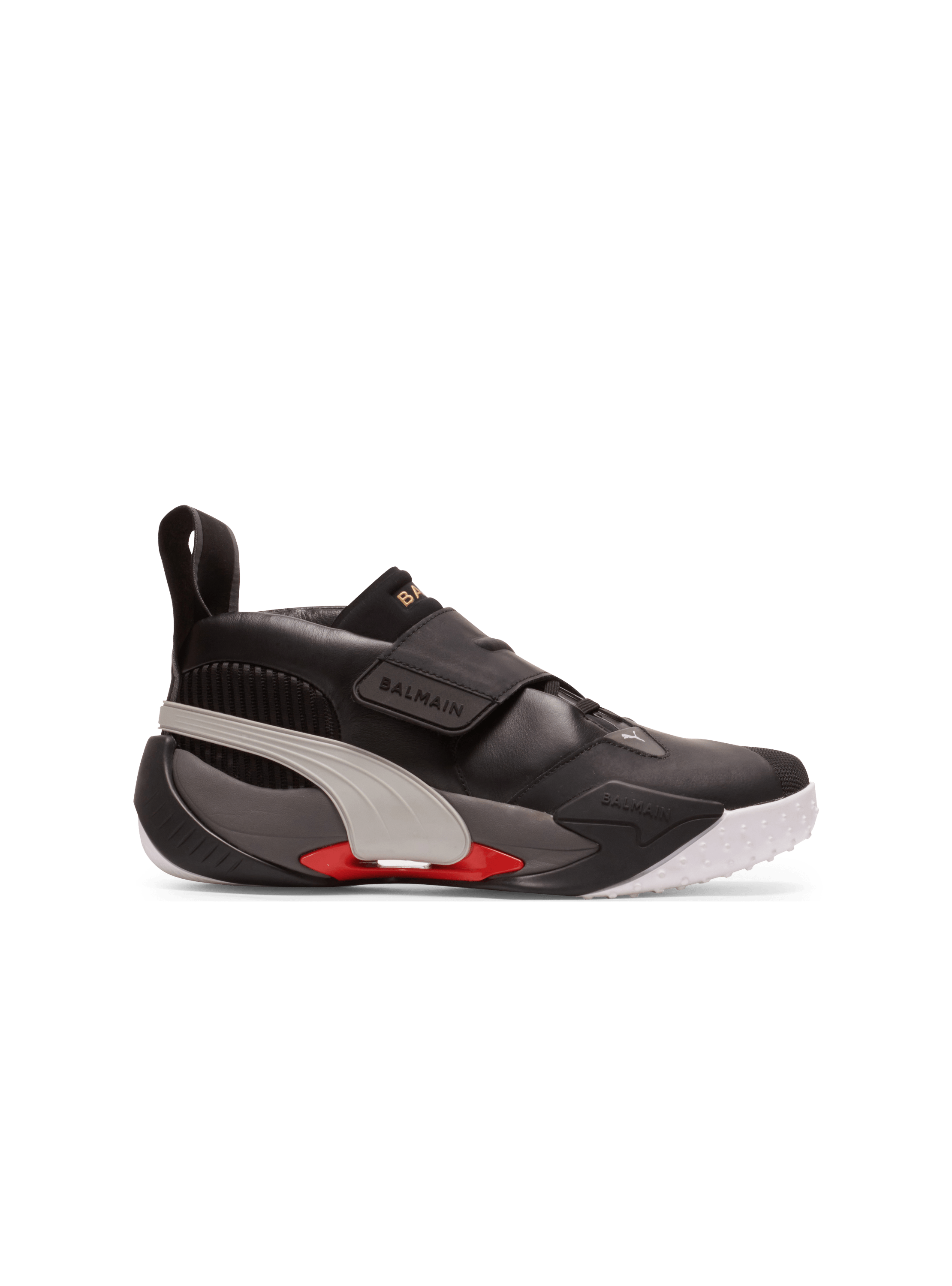 balmain shoes black and white