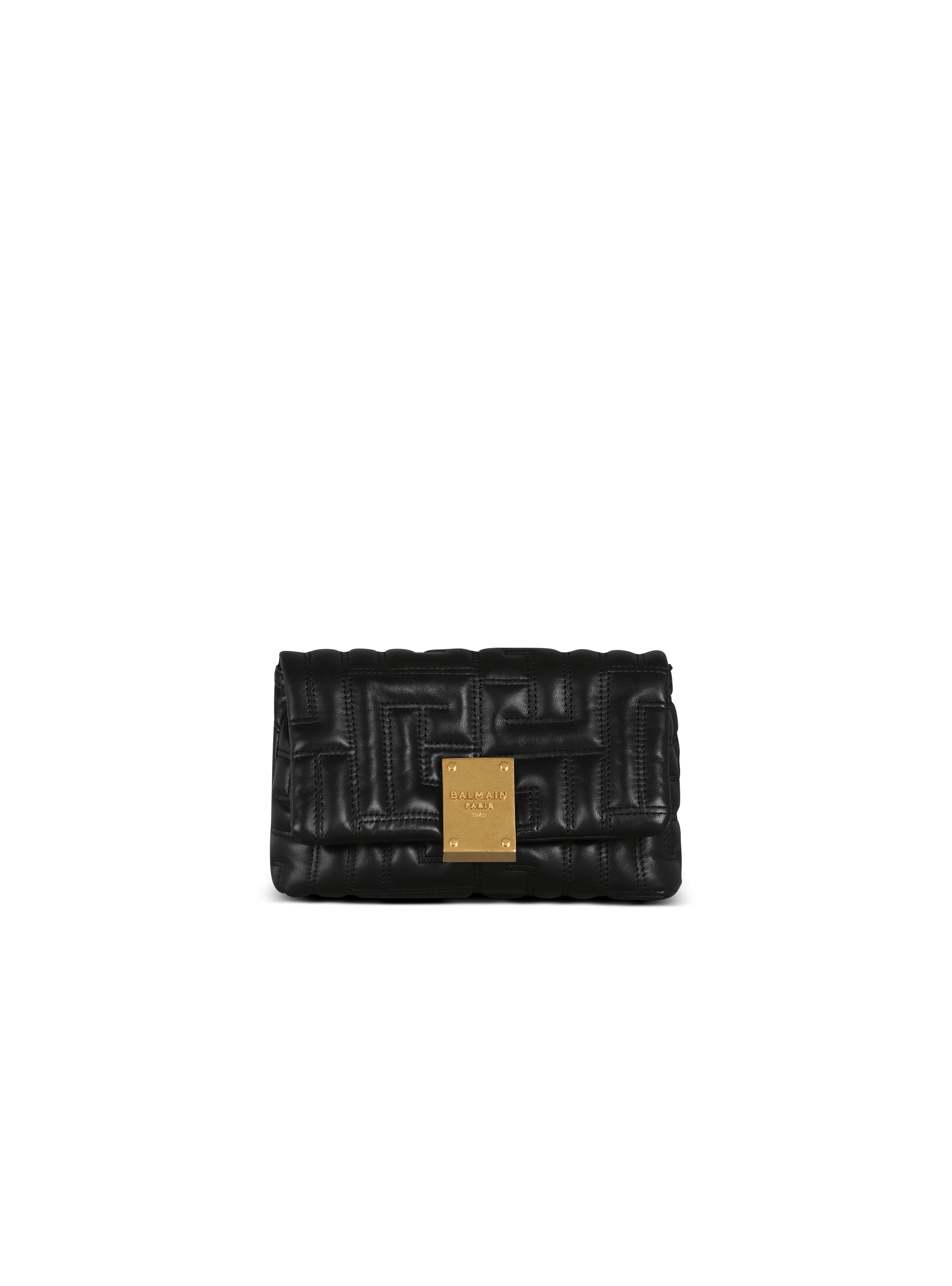 Louis Vuitton Embossed Monogram Leather Mini Skirt BLACK. Size 34