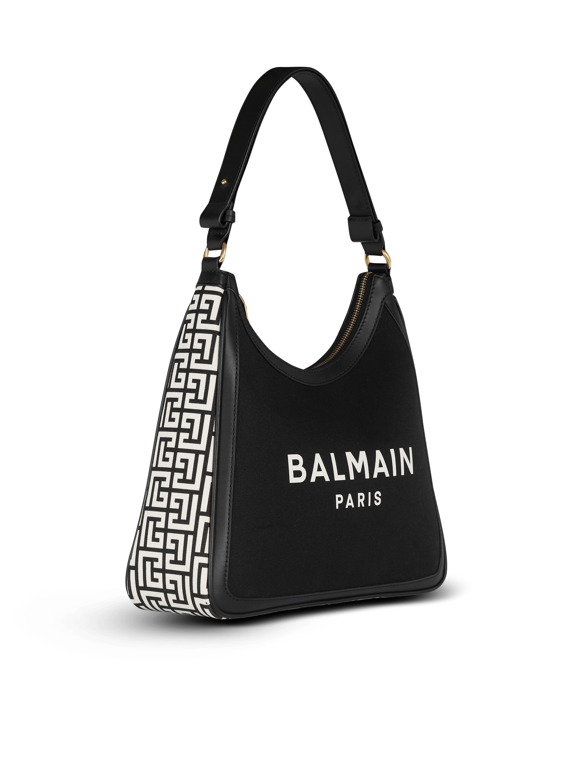 B-Army canvas bag with leather inserts - Women | BALMAIN