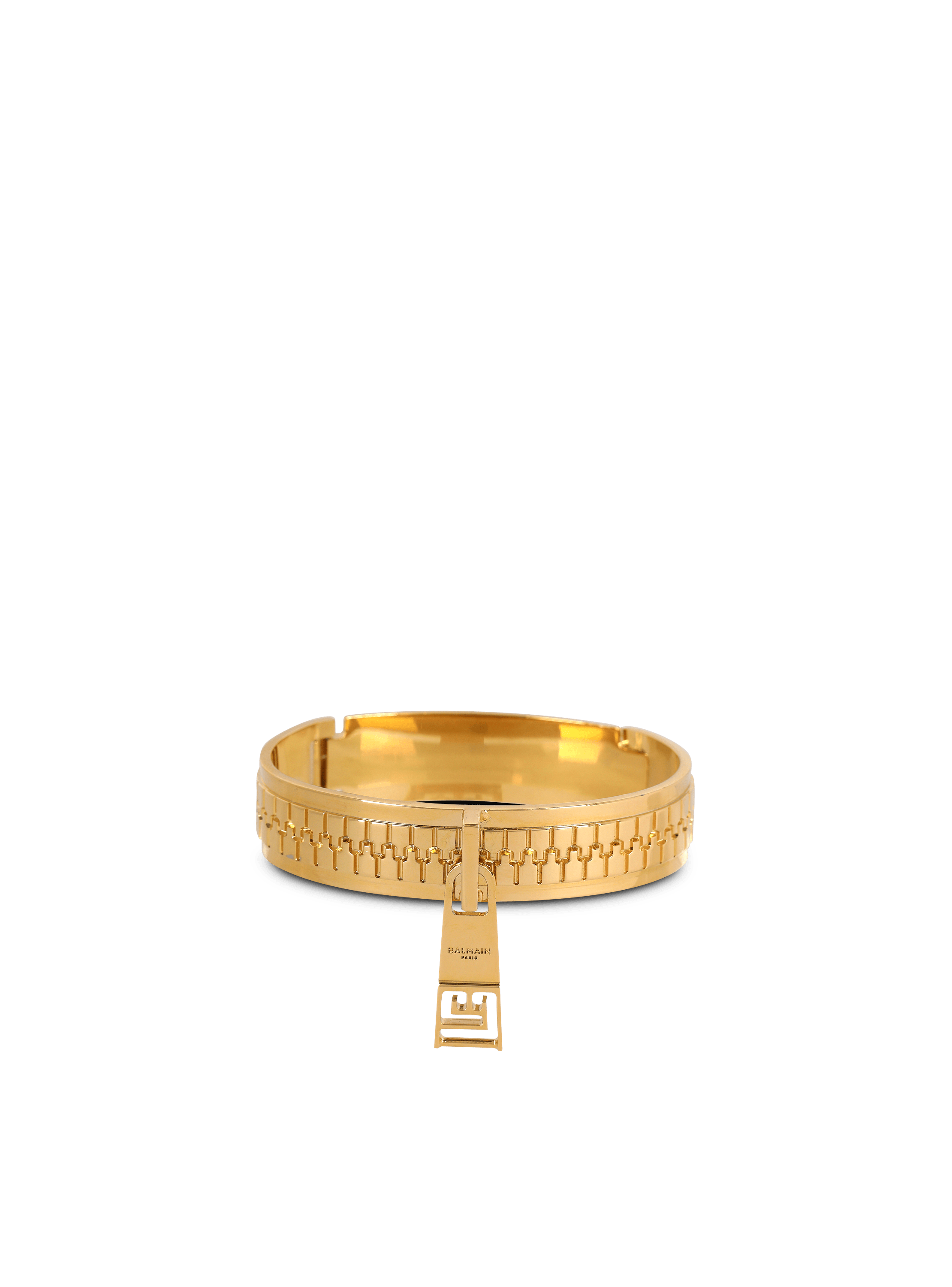 Brass zip bracelet