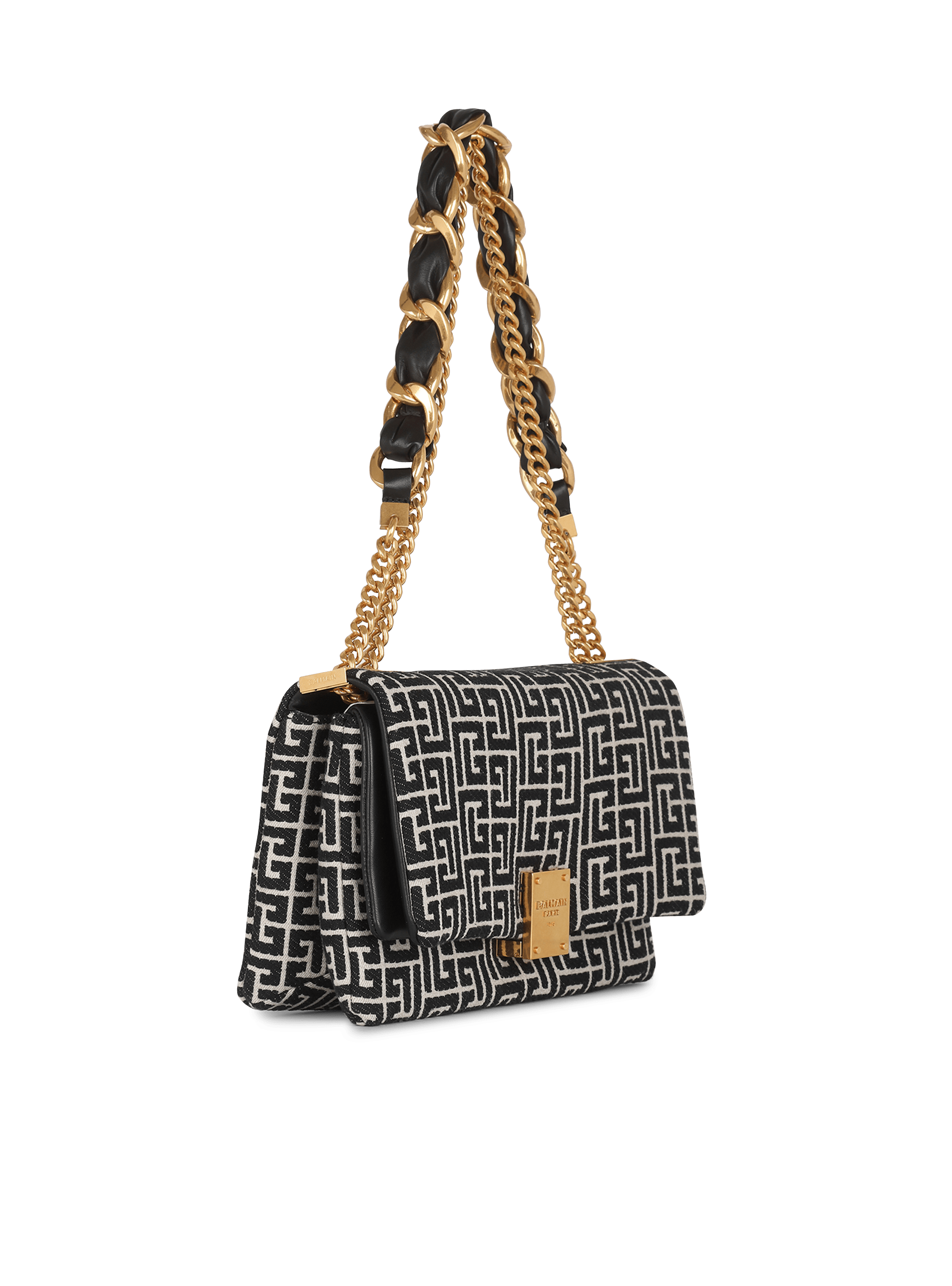 Balmain - Backpack with Jacquard Monogram