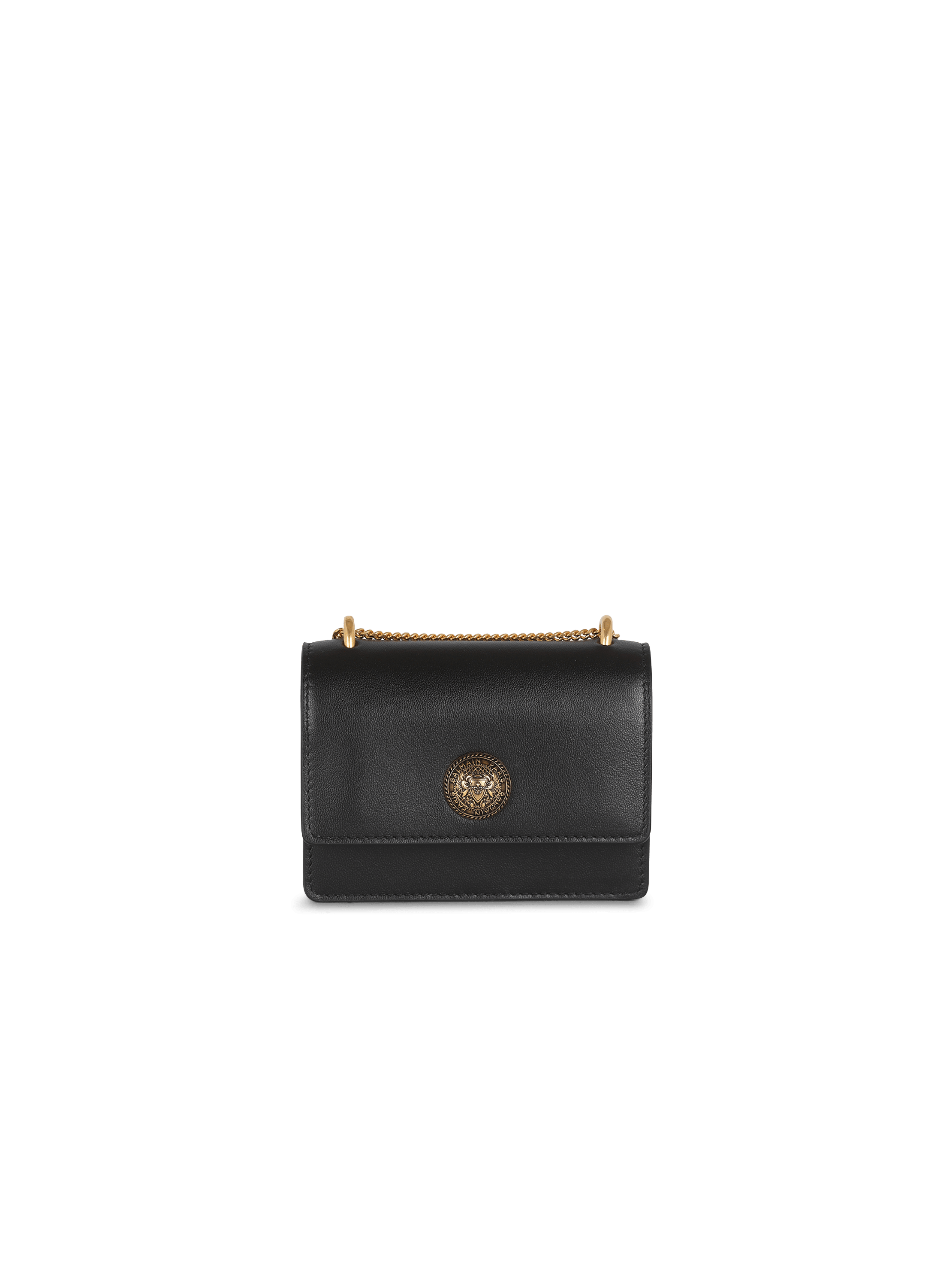 Small-sized leather Coin wallet black Women | BALMAIN