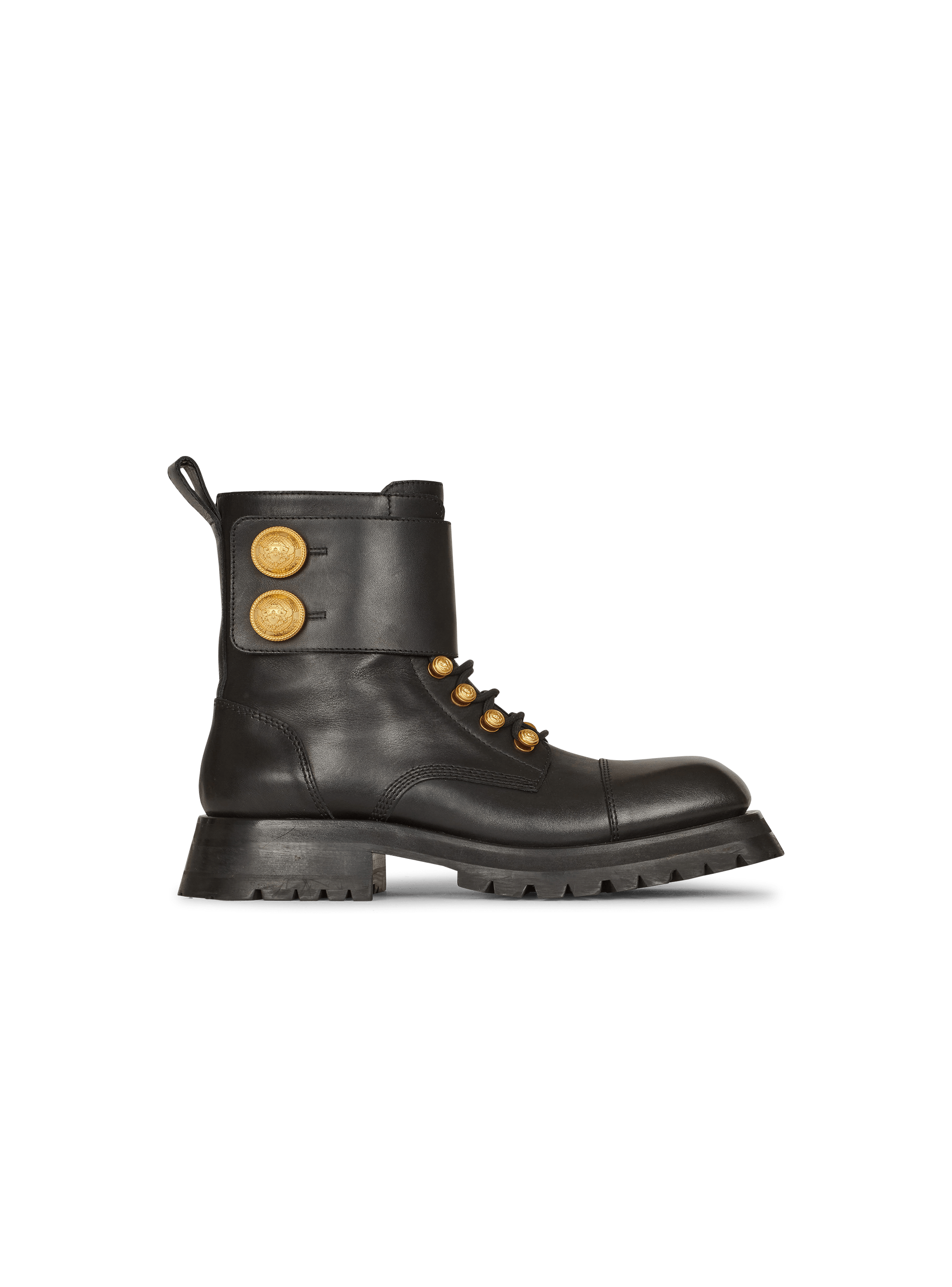 Ranger Army leather ankle boots, black, hi-res