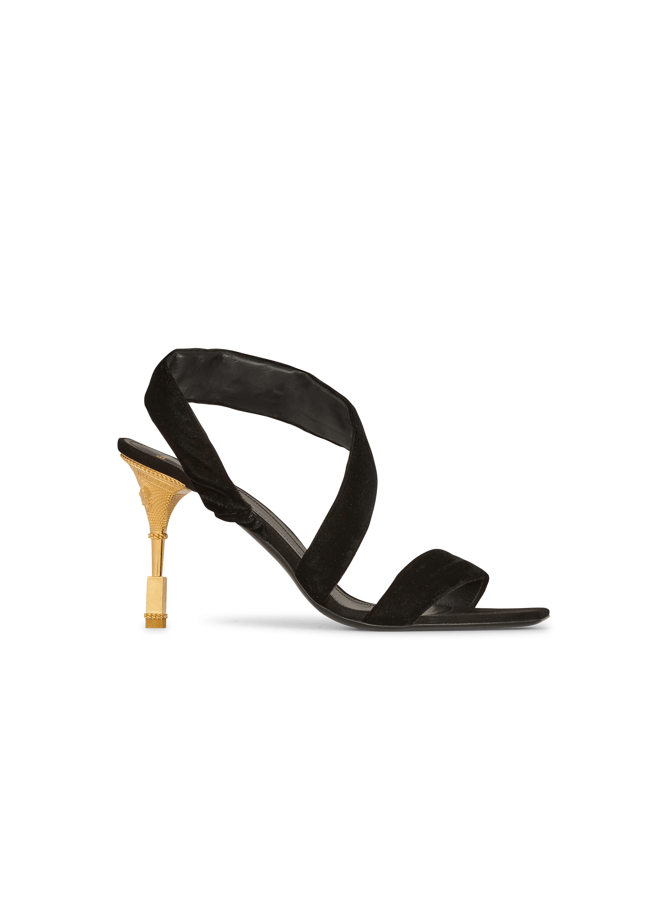 Sandales Moneta en suédé, noir, hi-res