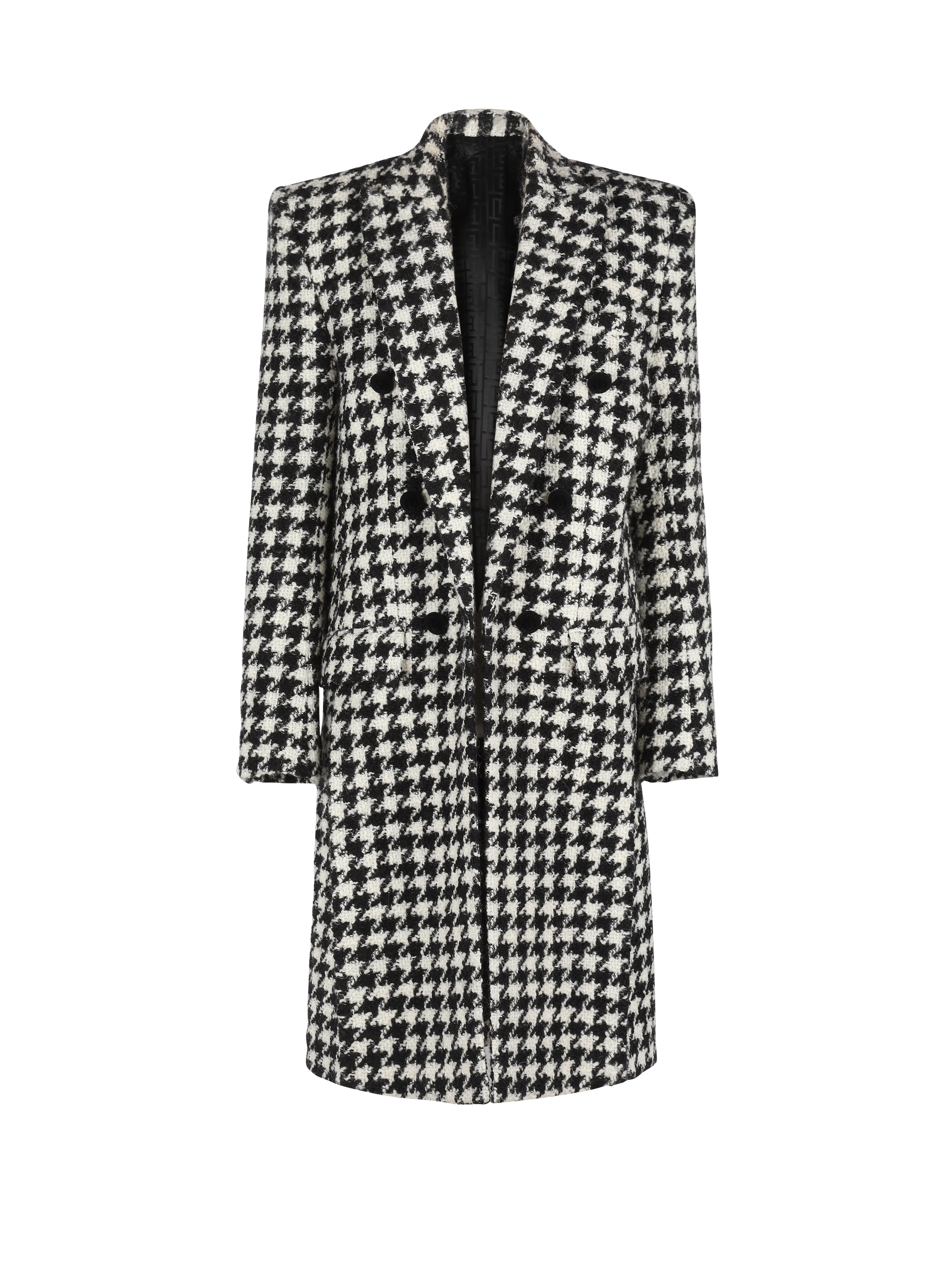 Unisex - Six-button wool coat with detachable inset jacket