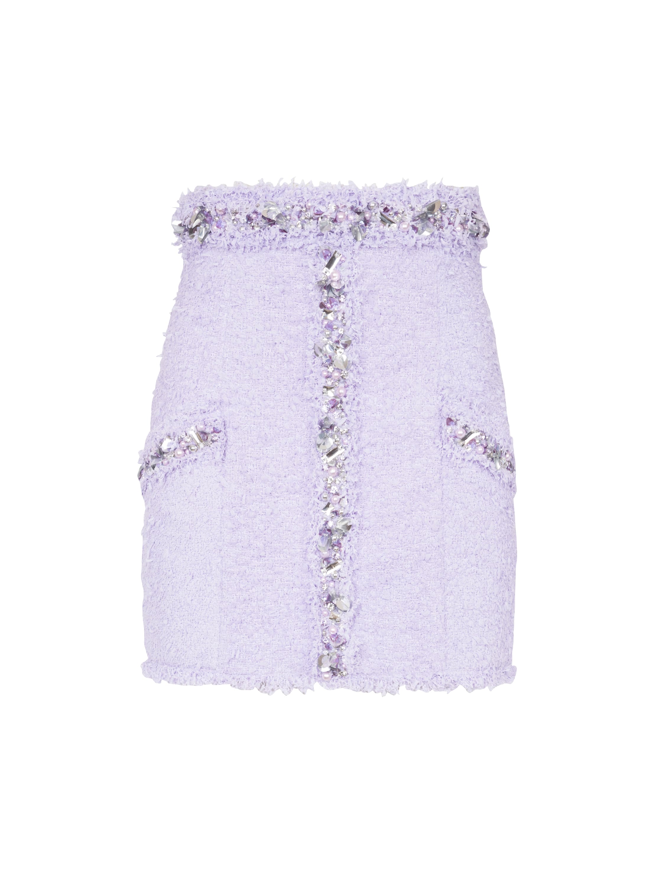 Balmain Tweed skirt with embroidered details