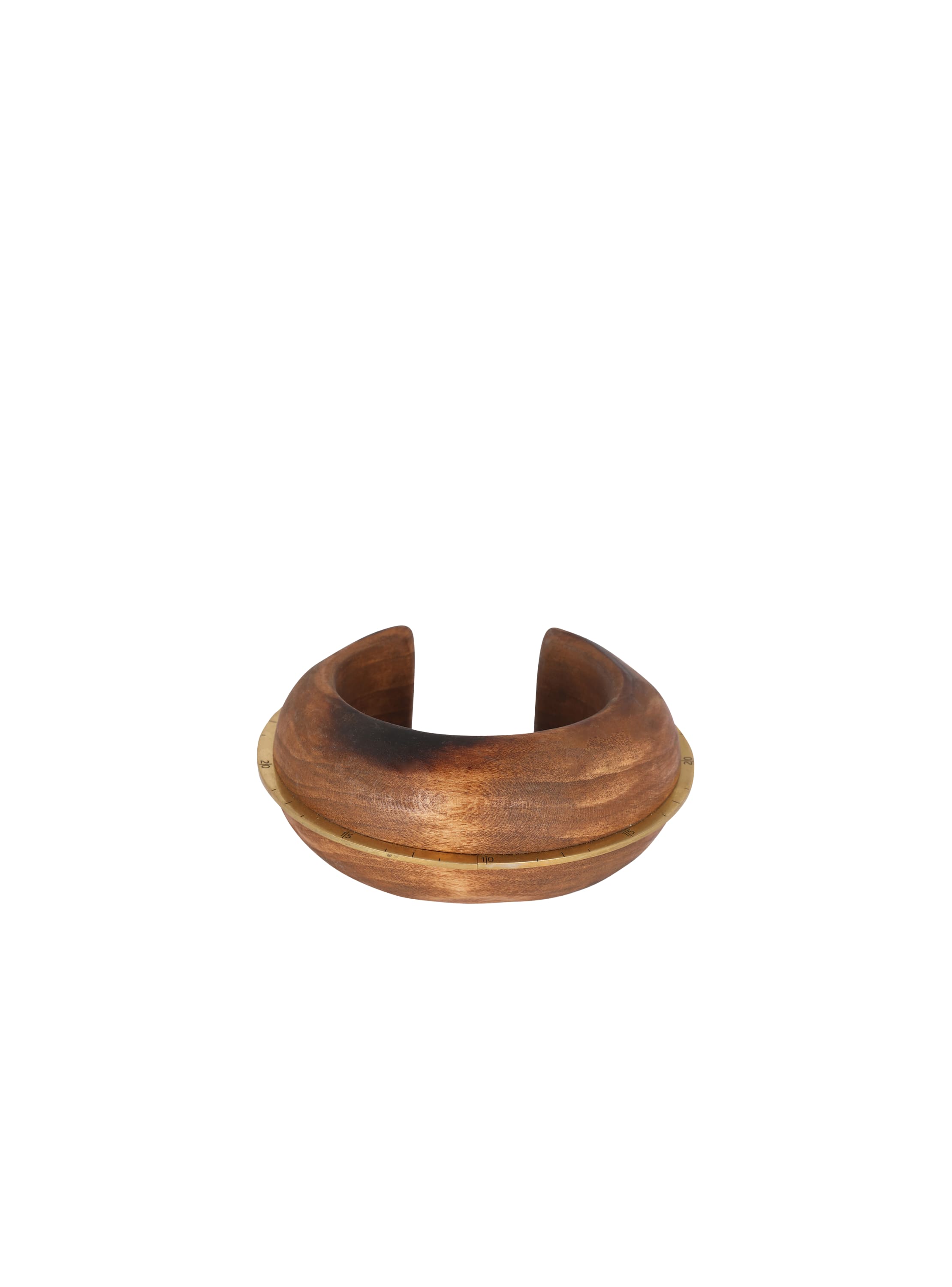 Balmain Zodiaque cuff bracelet in wood and brass - Women's Jewelry And Watches