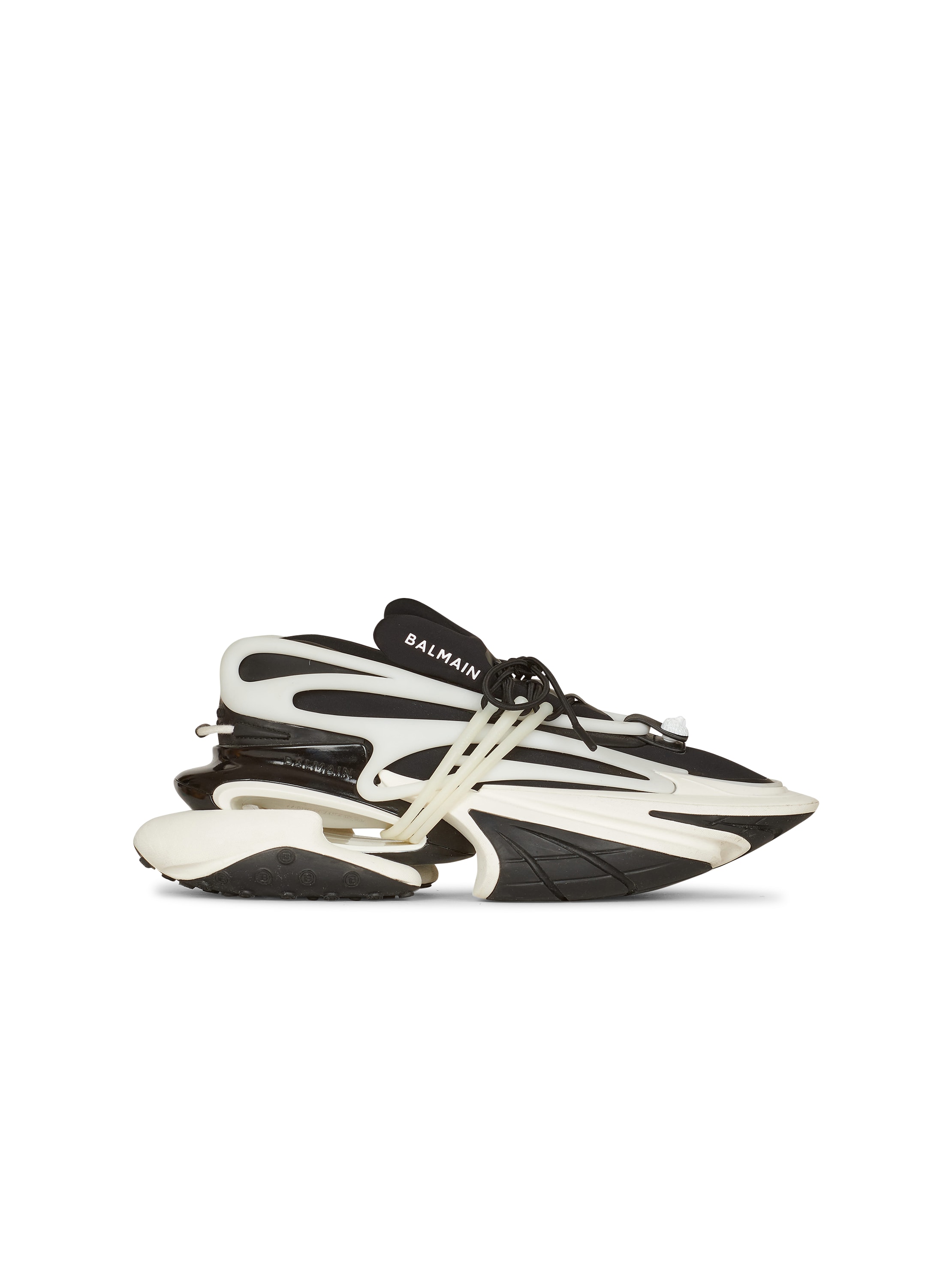 Balmain Unicorn low-top sneakers in neoprene and leather | Thumbnail 8