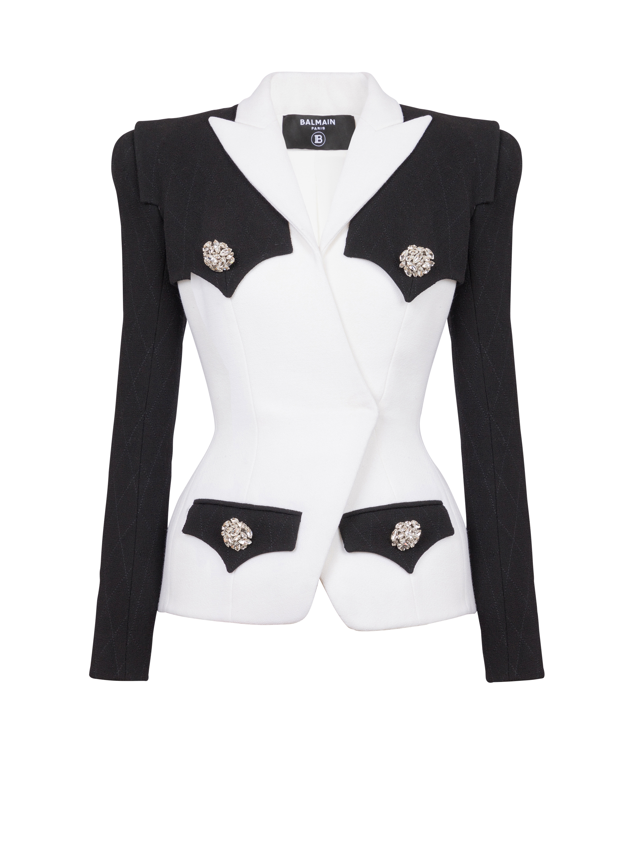 Balmain Women's Black - Double Crepe Jacket