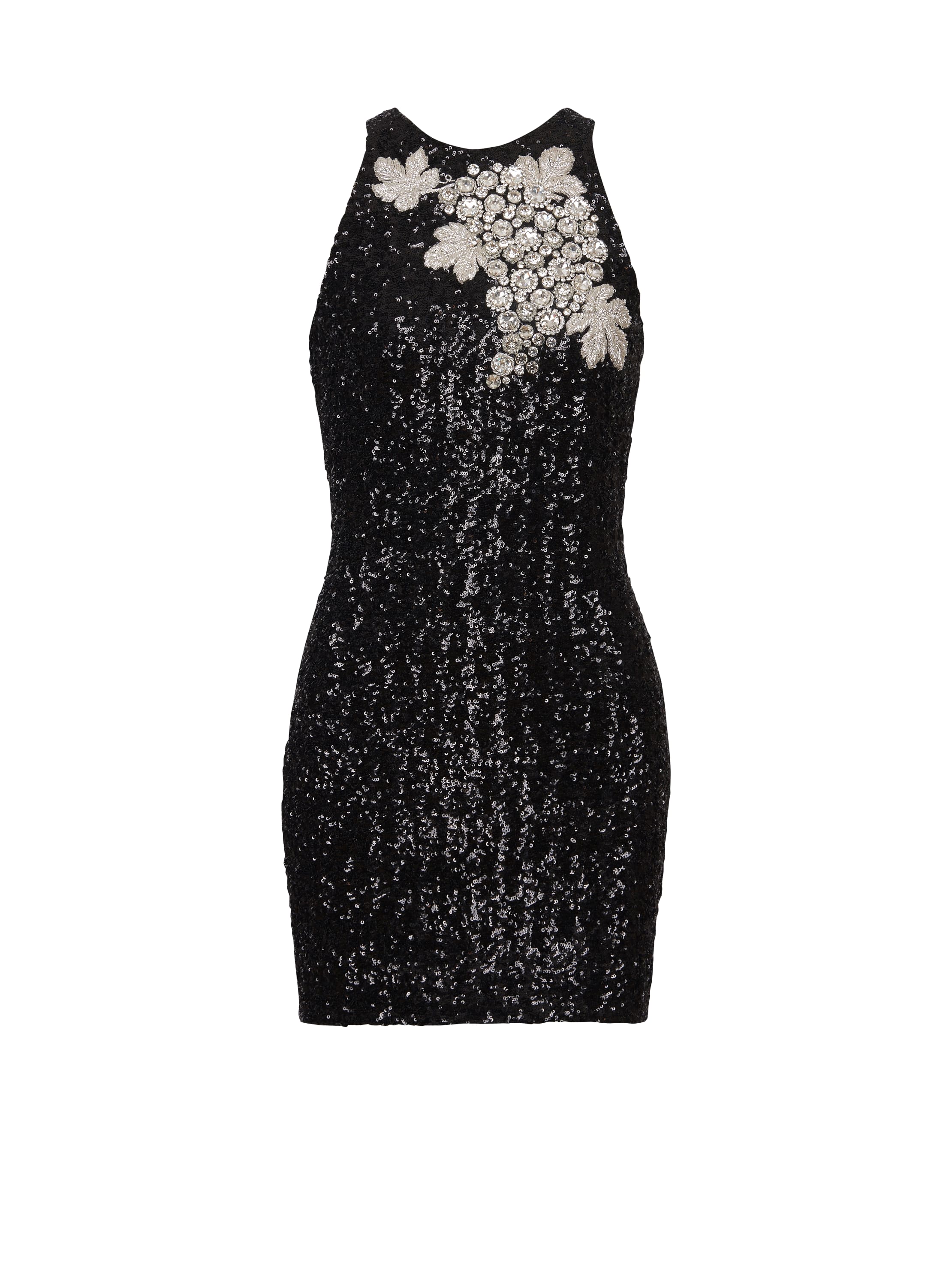 Balmain Sequin dress with Grape embroidery