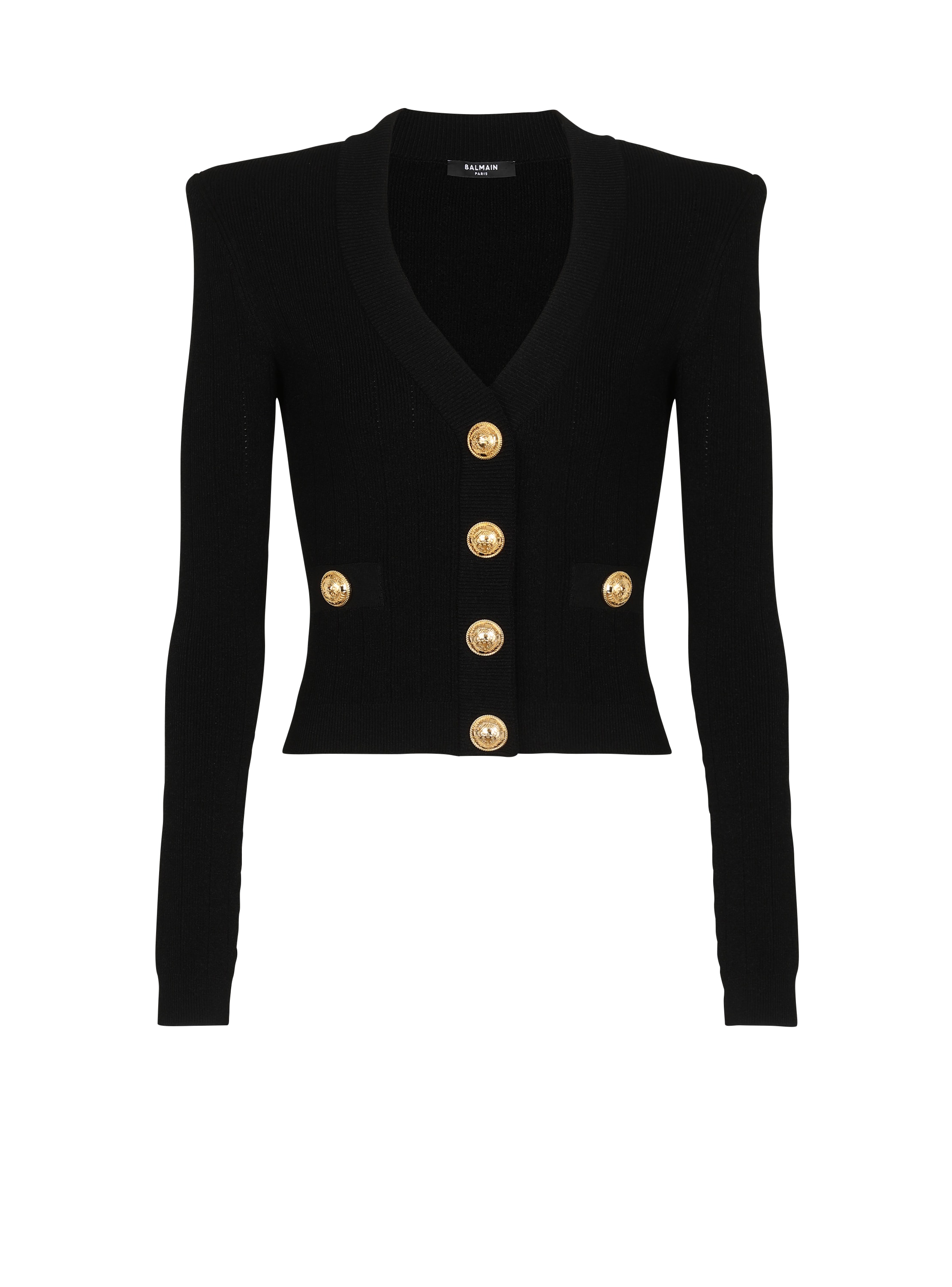 Balmain Cropped knit cardigan | Thumbnail 8 Balmain Cropped knit cardigan | Thumbnail 8