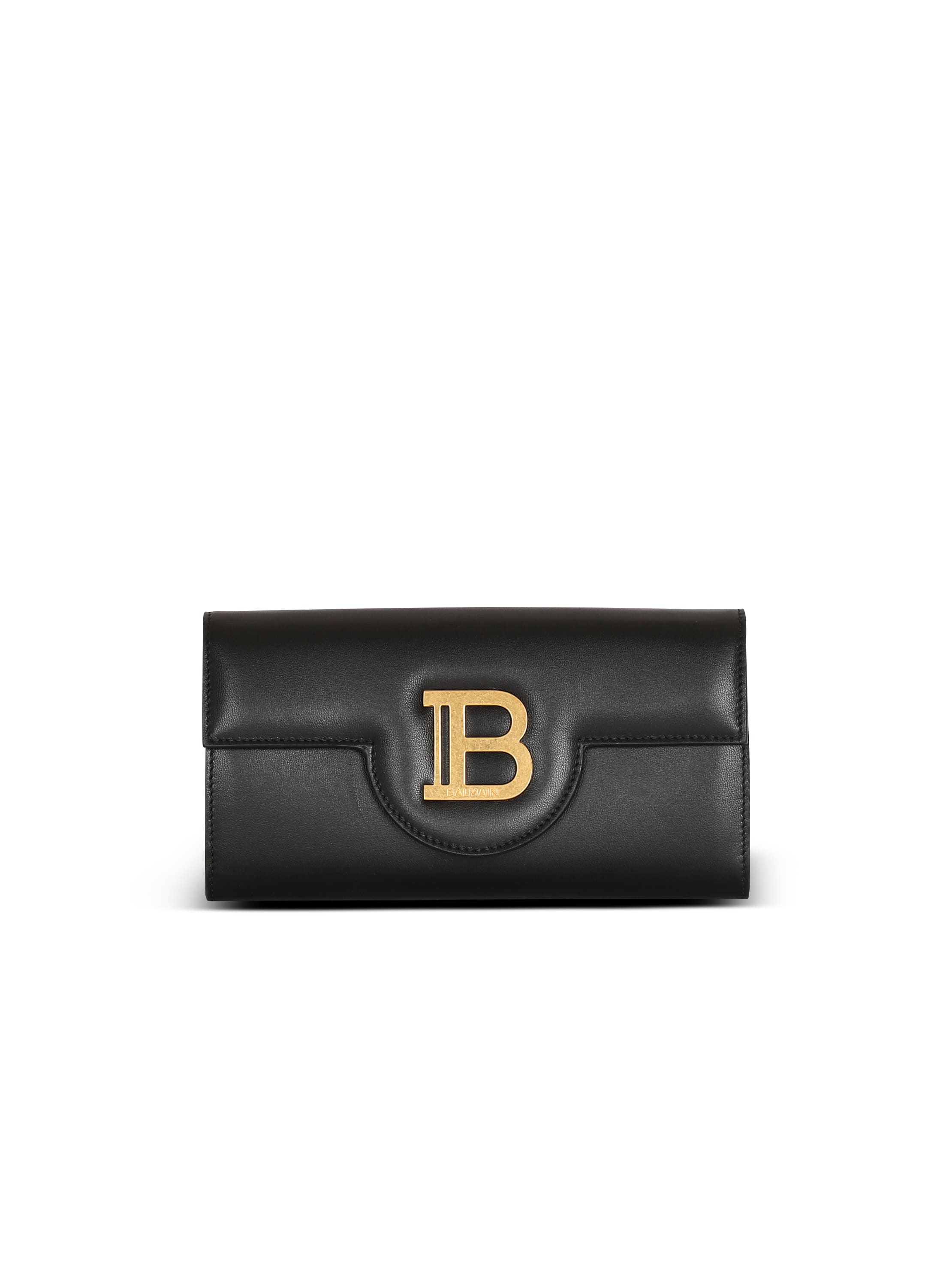 Balmain B-buzz Leather Wallet In Black