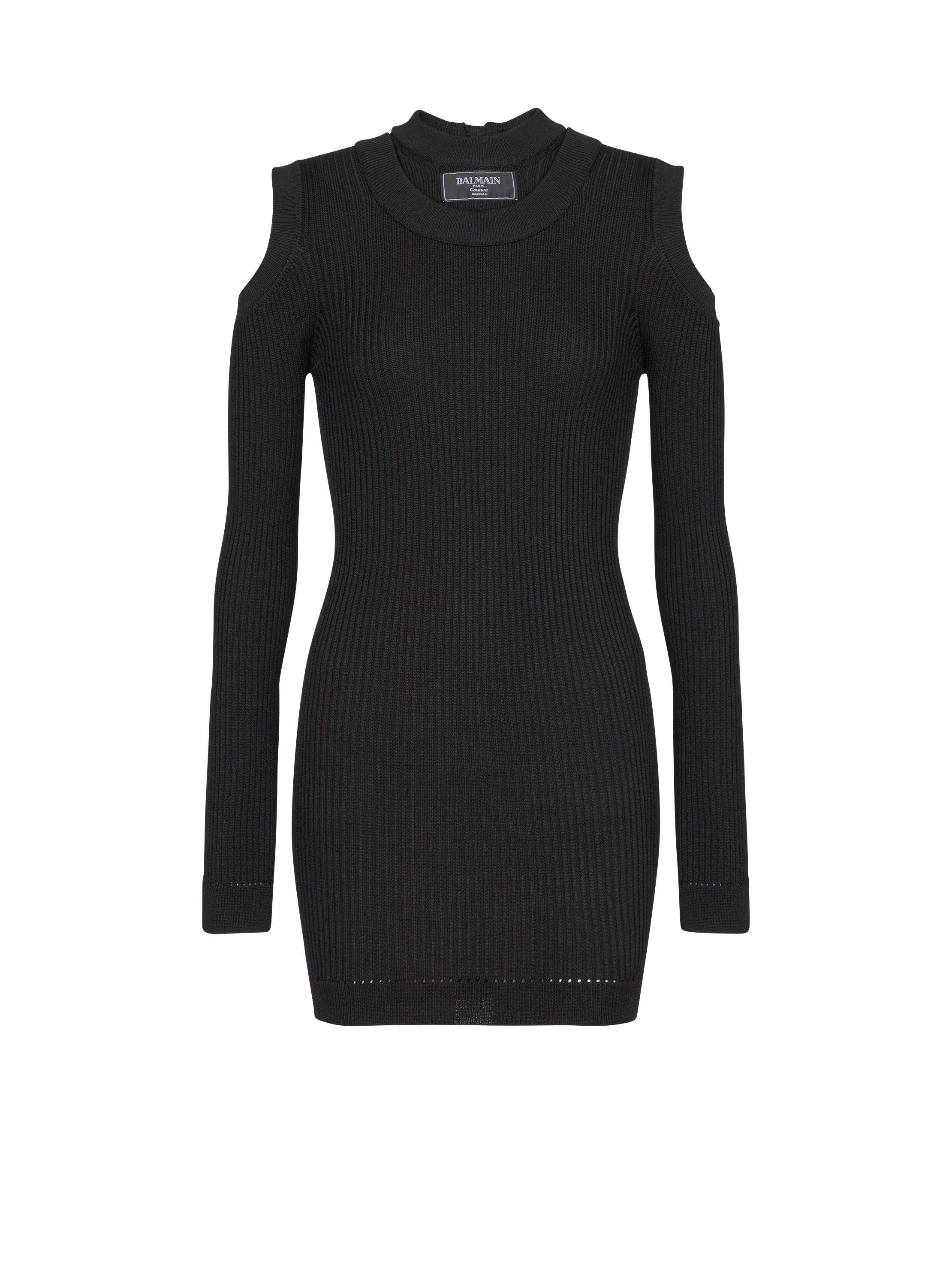 Balmain Knit Dress In Black