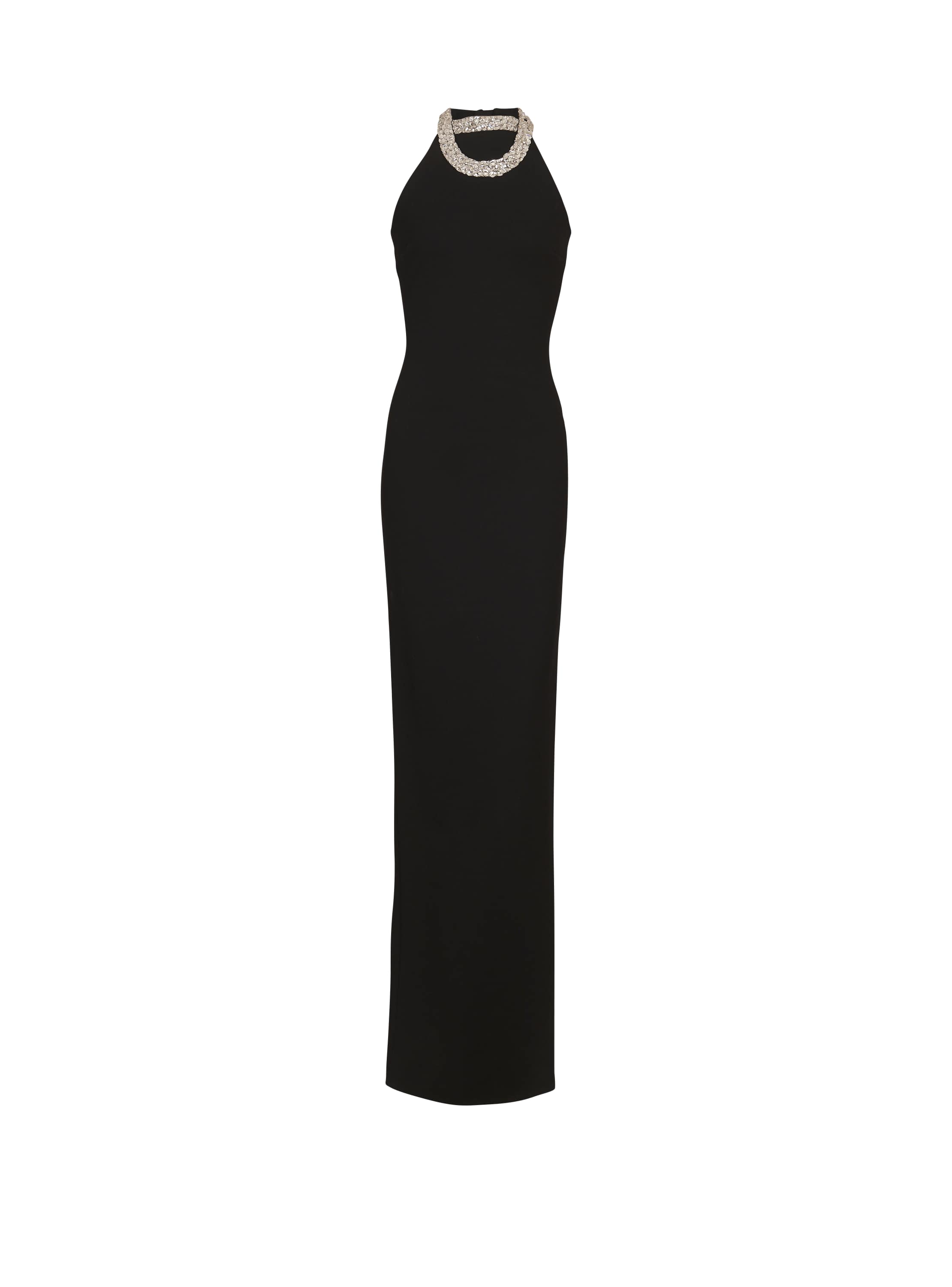 Balmain Long sleeveless embroidered dress