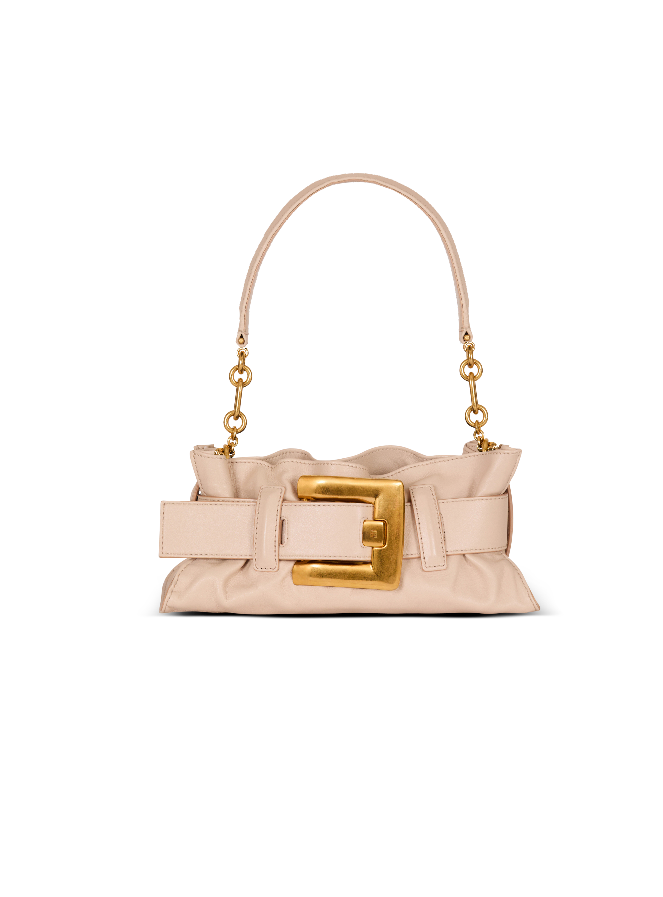 Balmain Women's Beige - Mini Anthem Bag In Calfskin