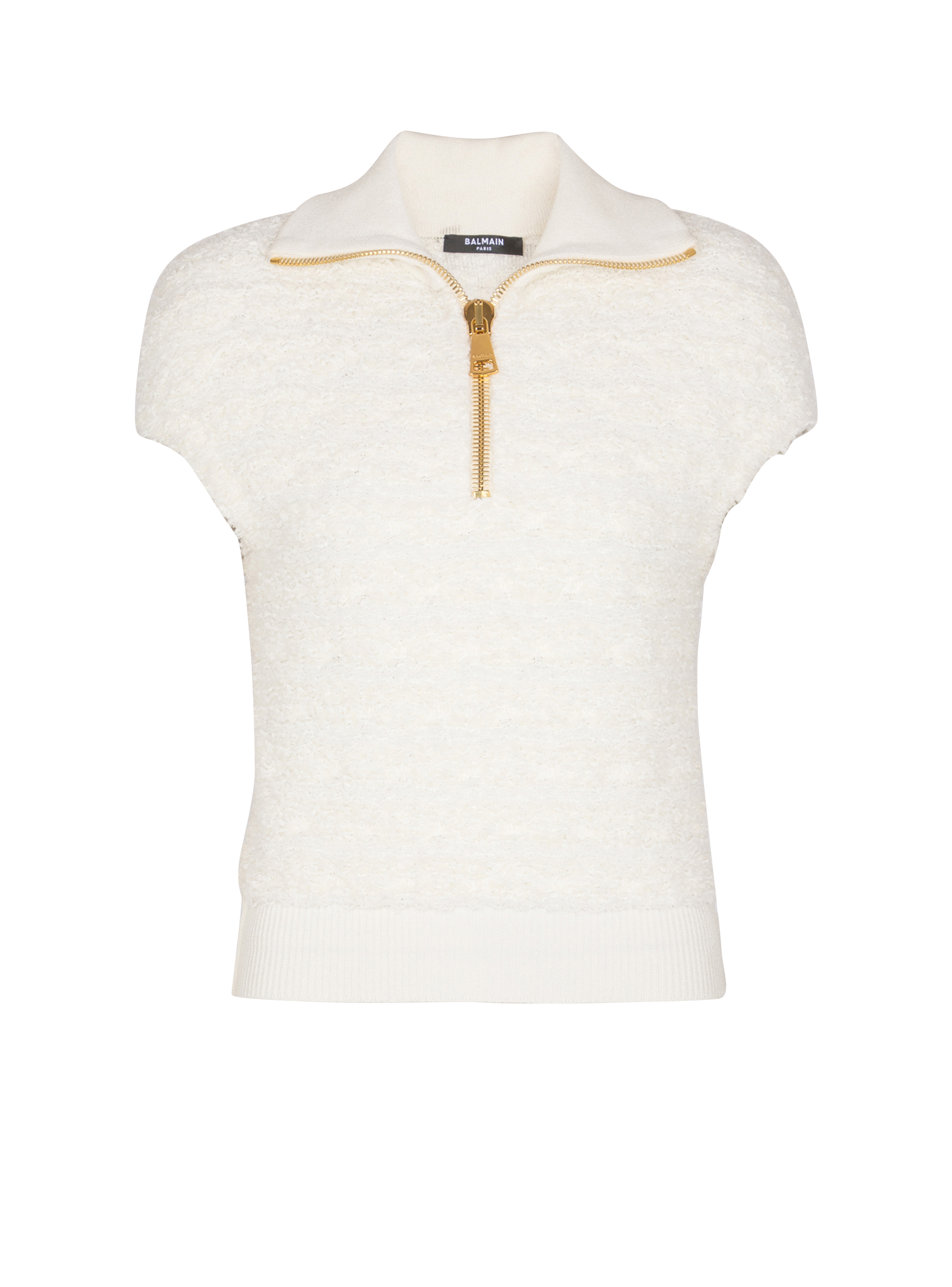 Balmain Women's Beige - Tweed Top