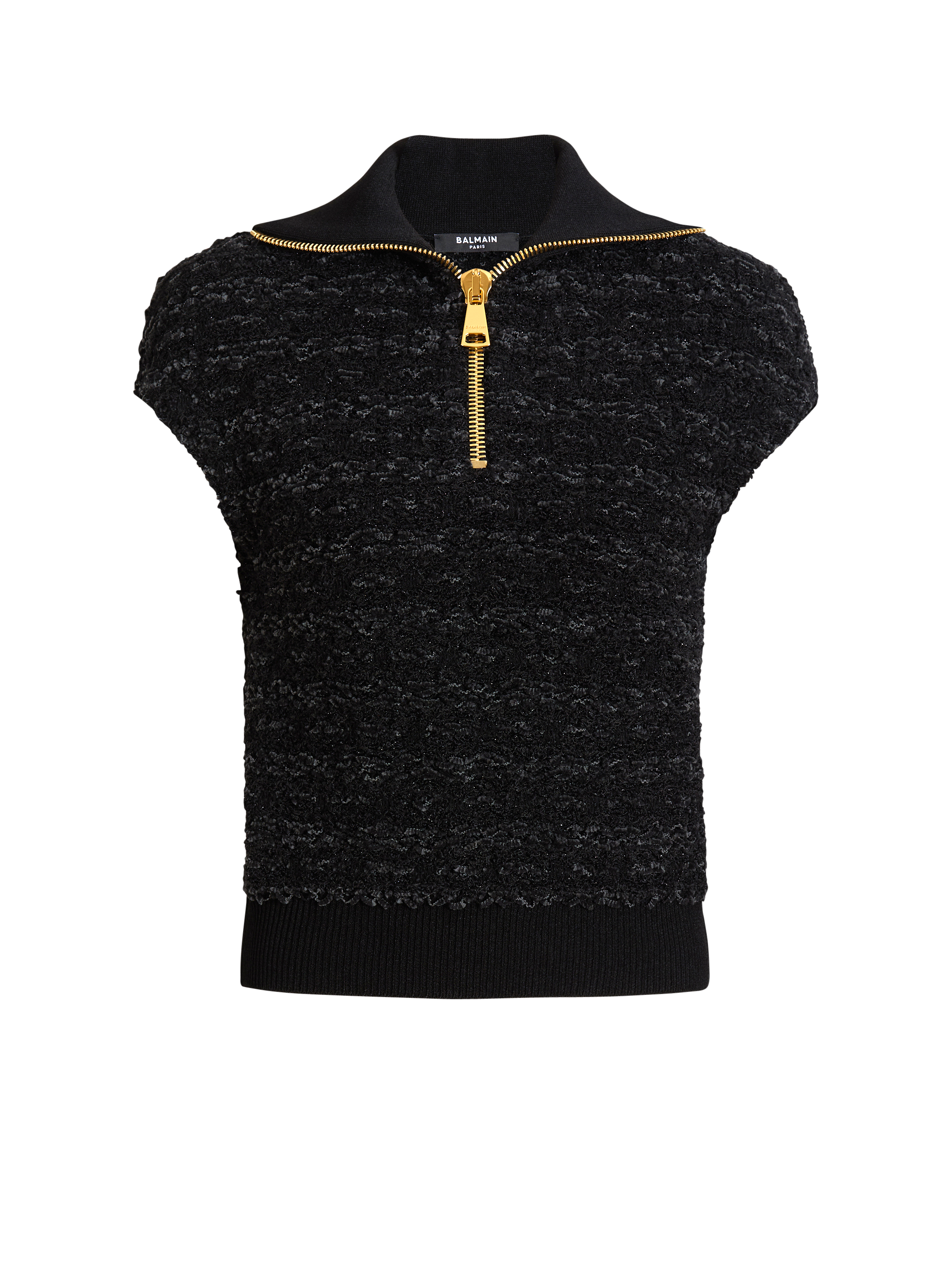Balmain Women's Black - Tweed Top