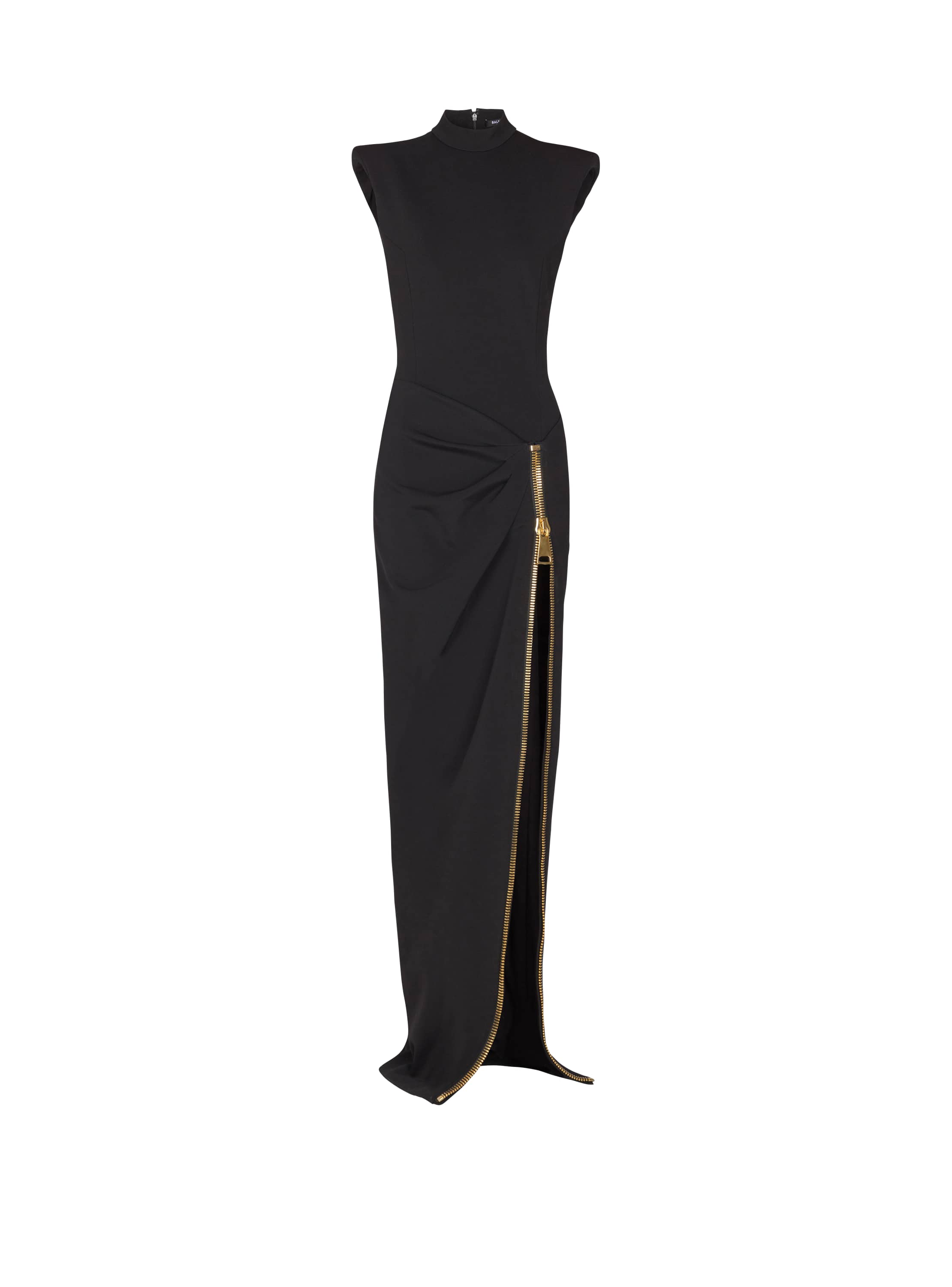 Balmain Long jersey dress with leg slit