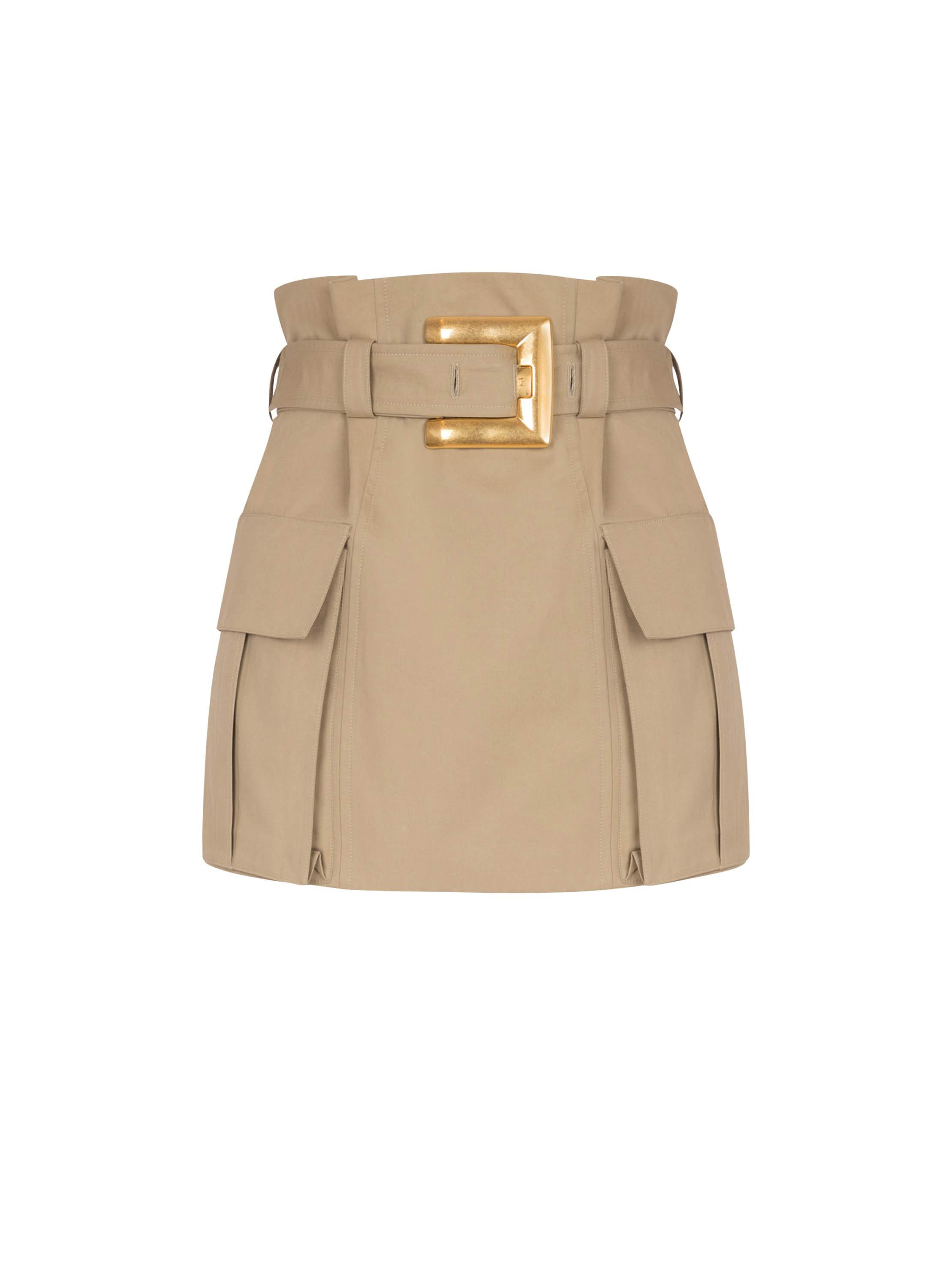 Balmain High-waisted gabardine skirt