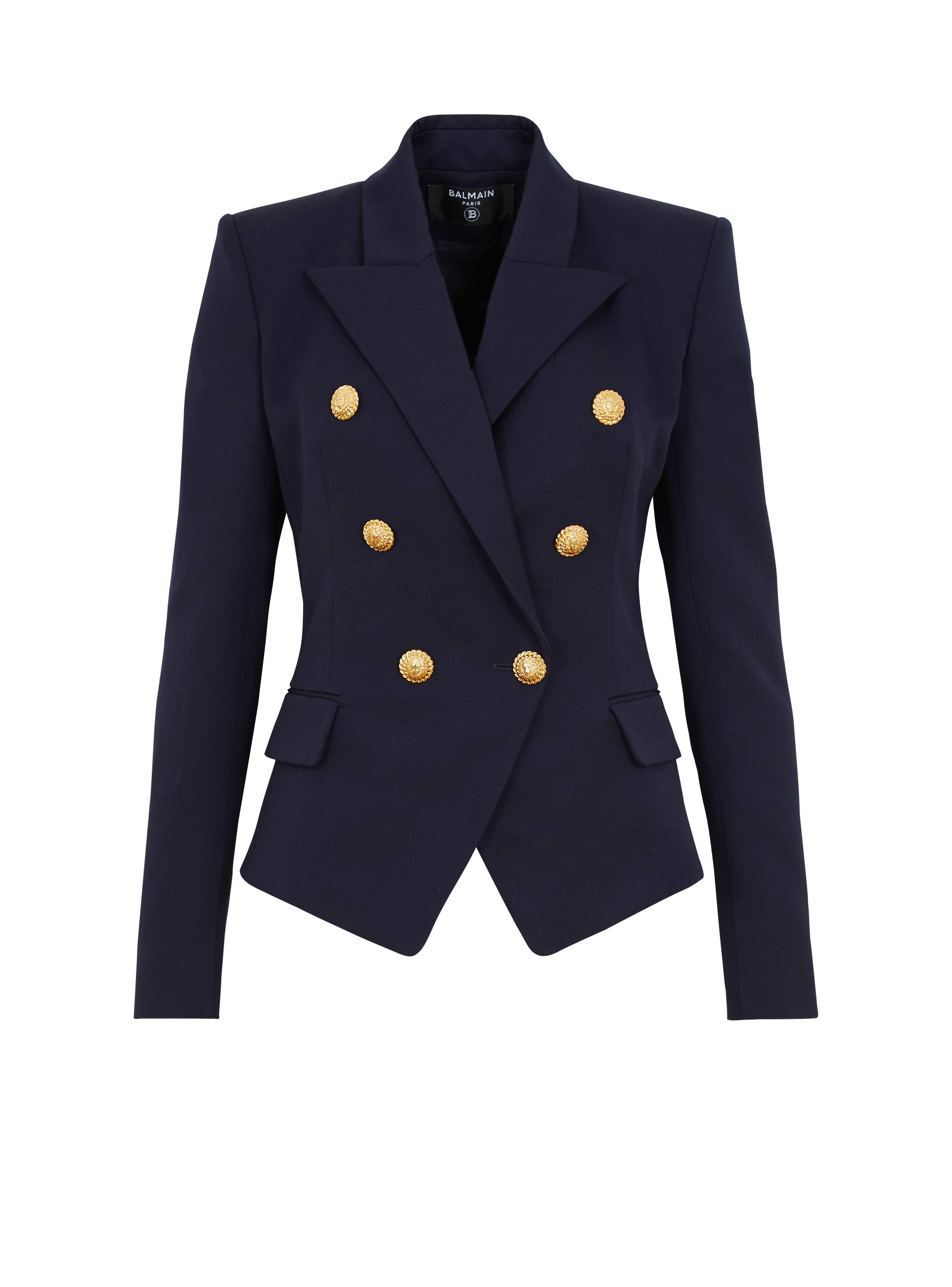 Balmain Fitted wool 6-buttons jacket