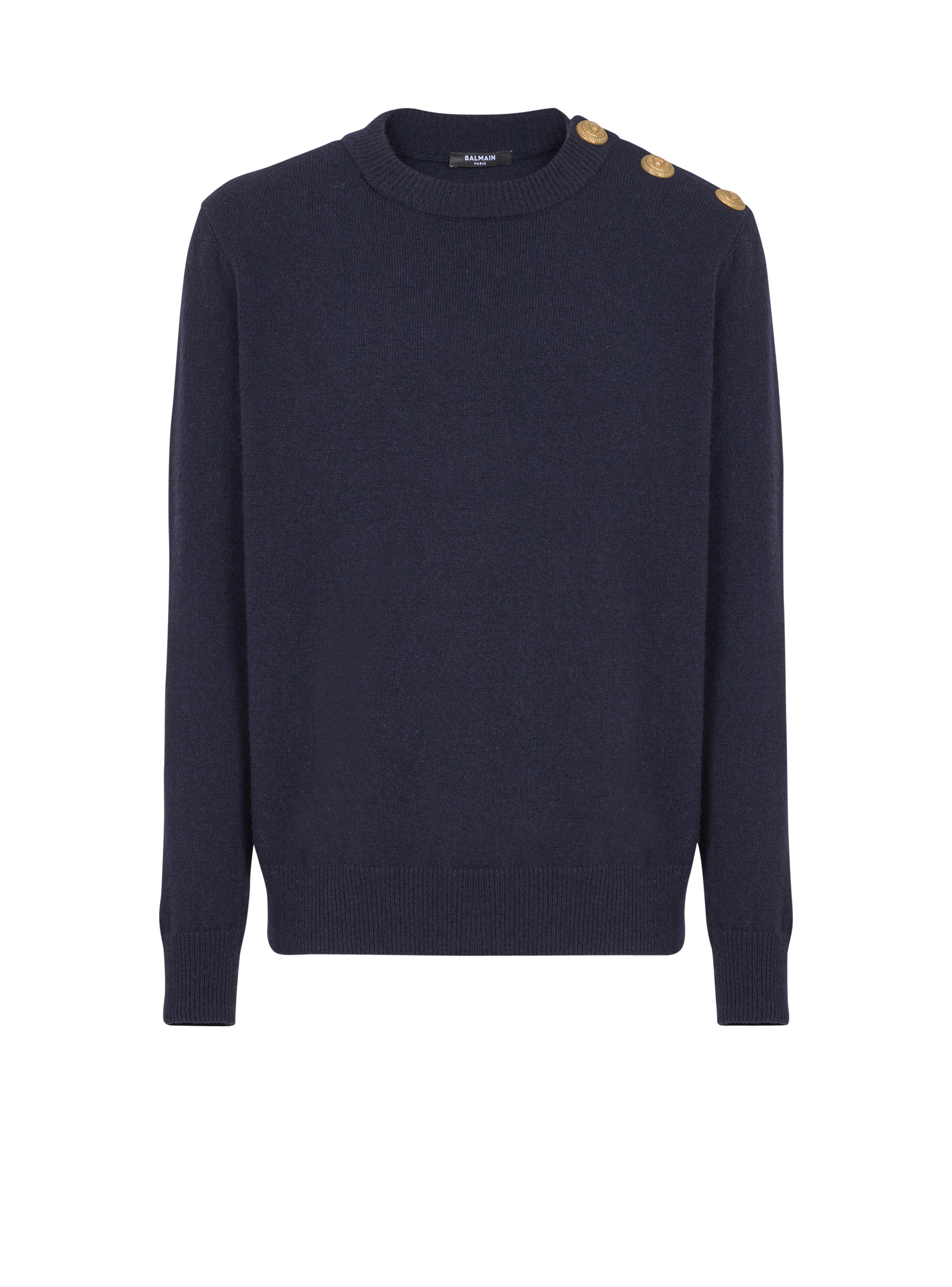 Balmain Men's Navy - Eco-Cashmere Jumper