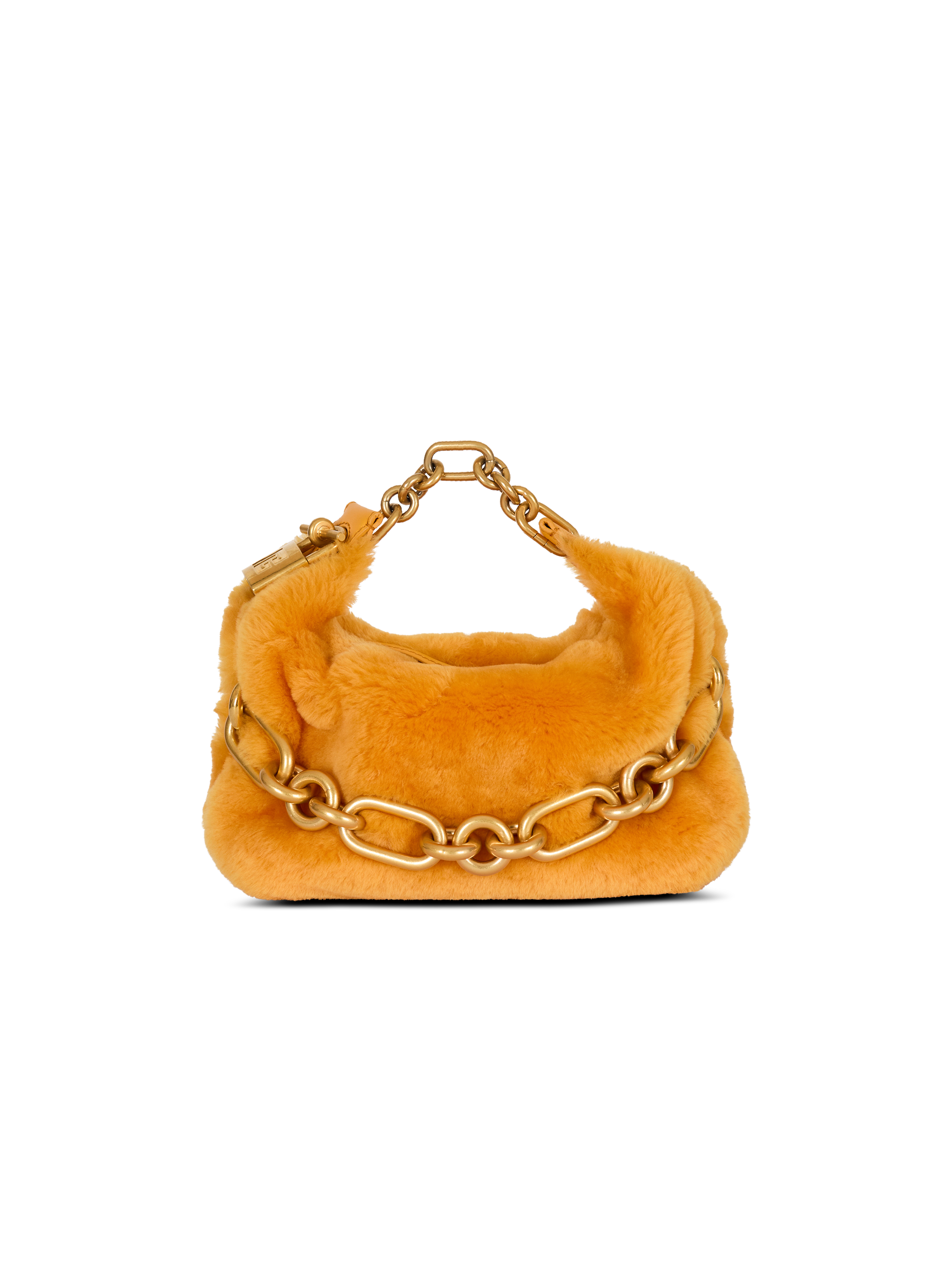 Balmain Women's Gold - Mini Sync Bag In Shearling