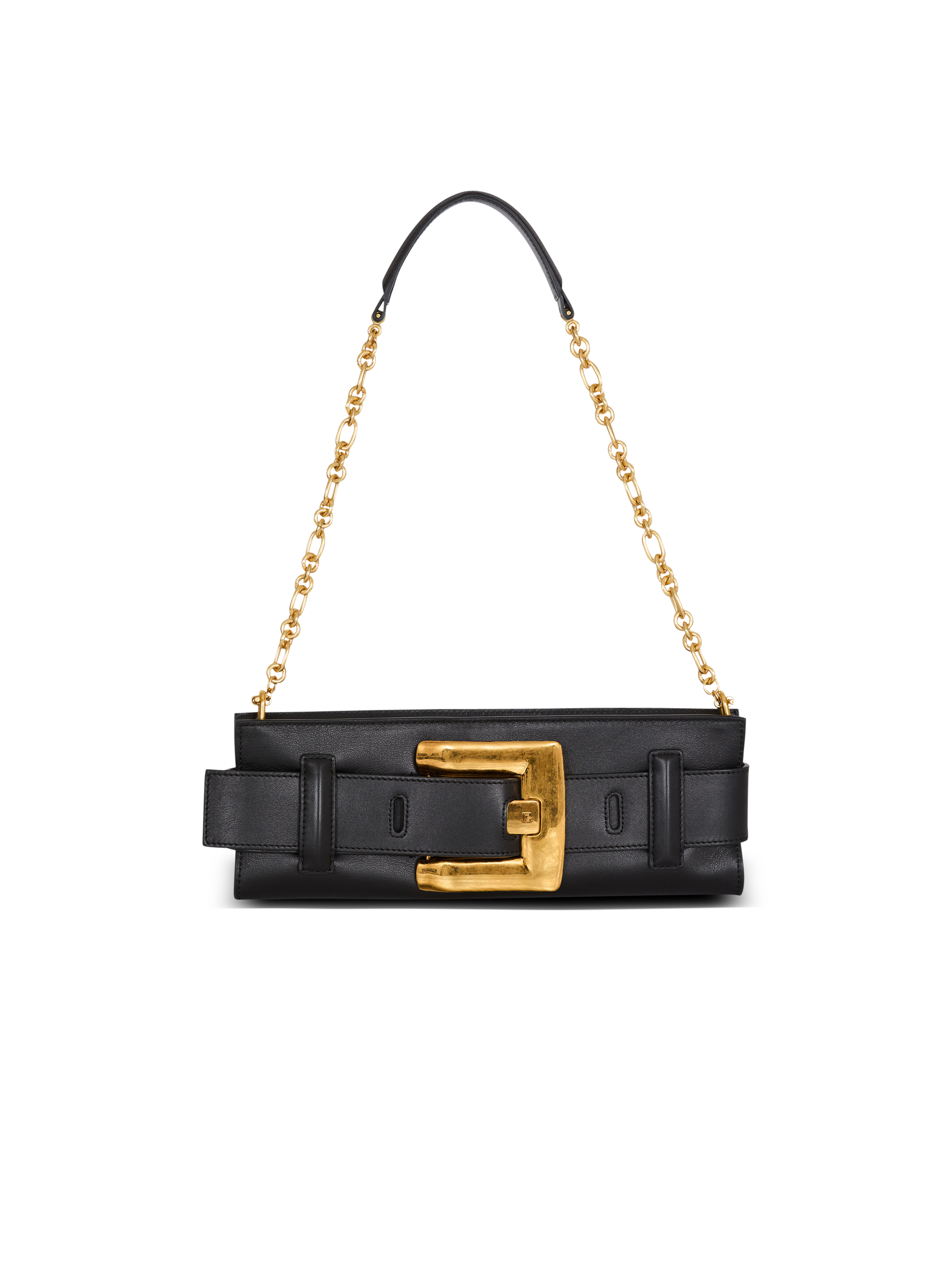 Balmain Women's Black - Anthem Calfskin Leather Clutch