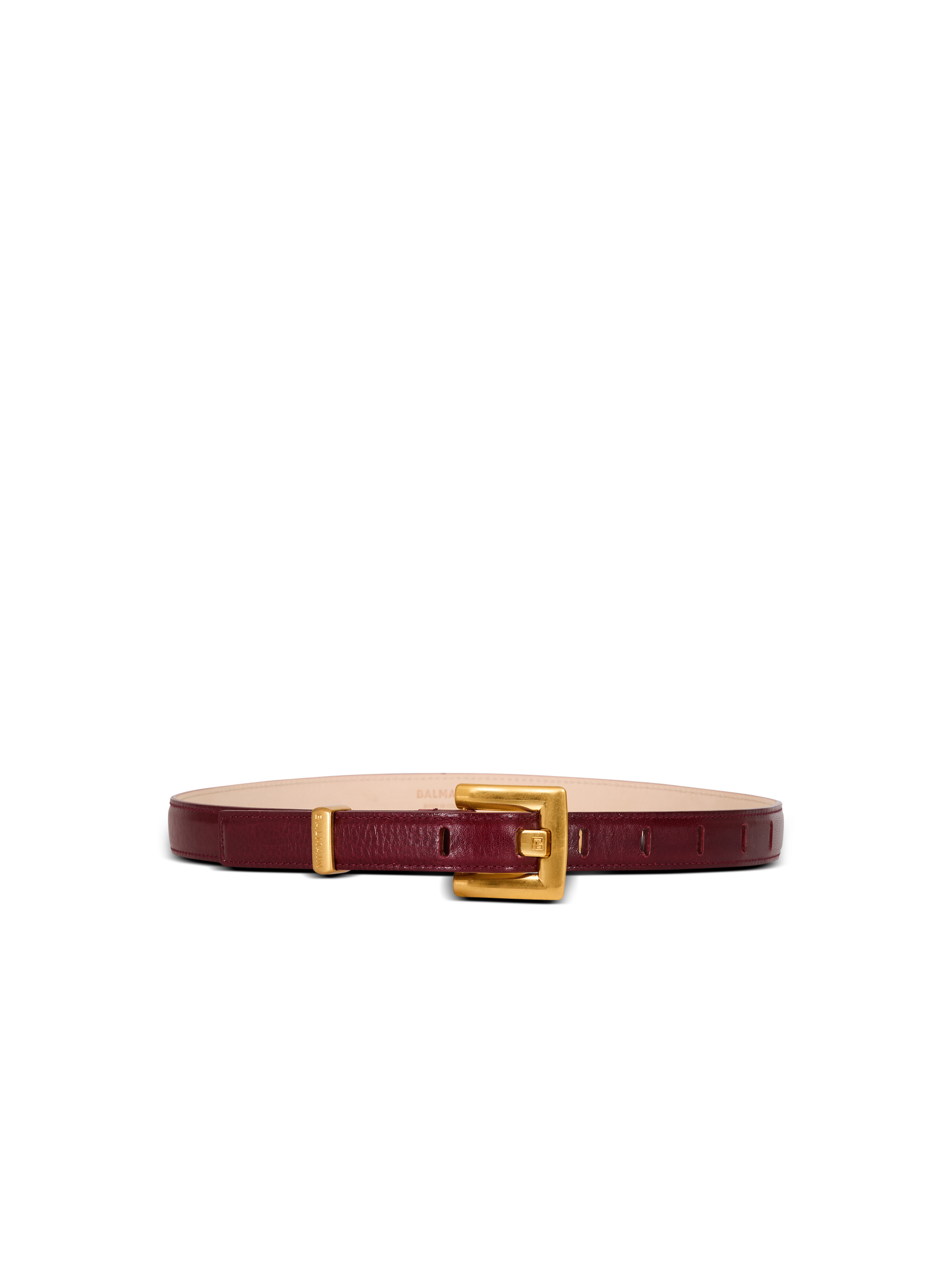 Balmain Women's Brown - Anthem Calfskin Leather Belt