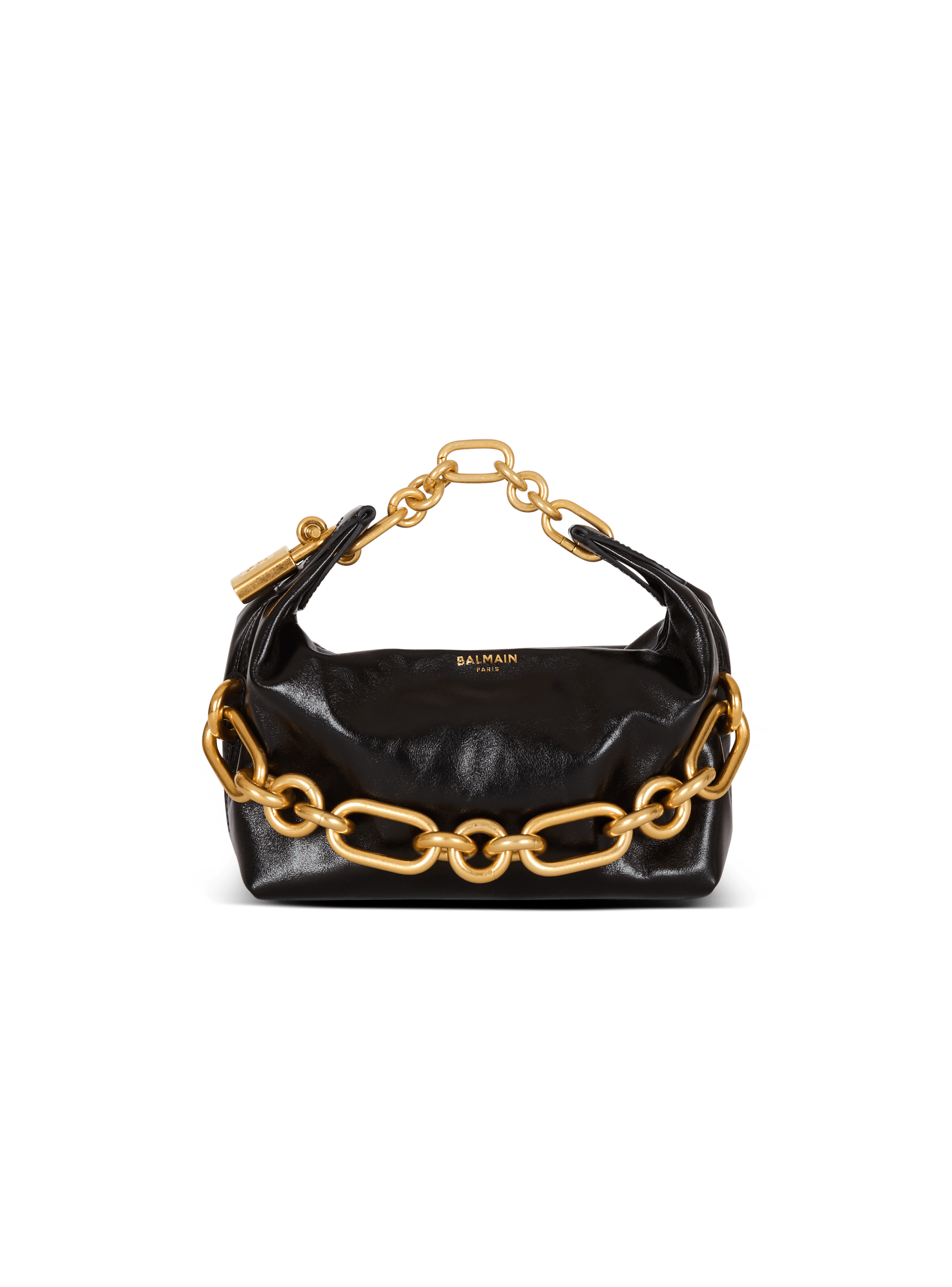 Balmain Women's Black - Sync Mini Bag In Calfskin Leather