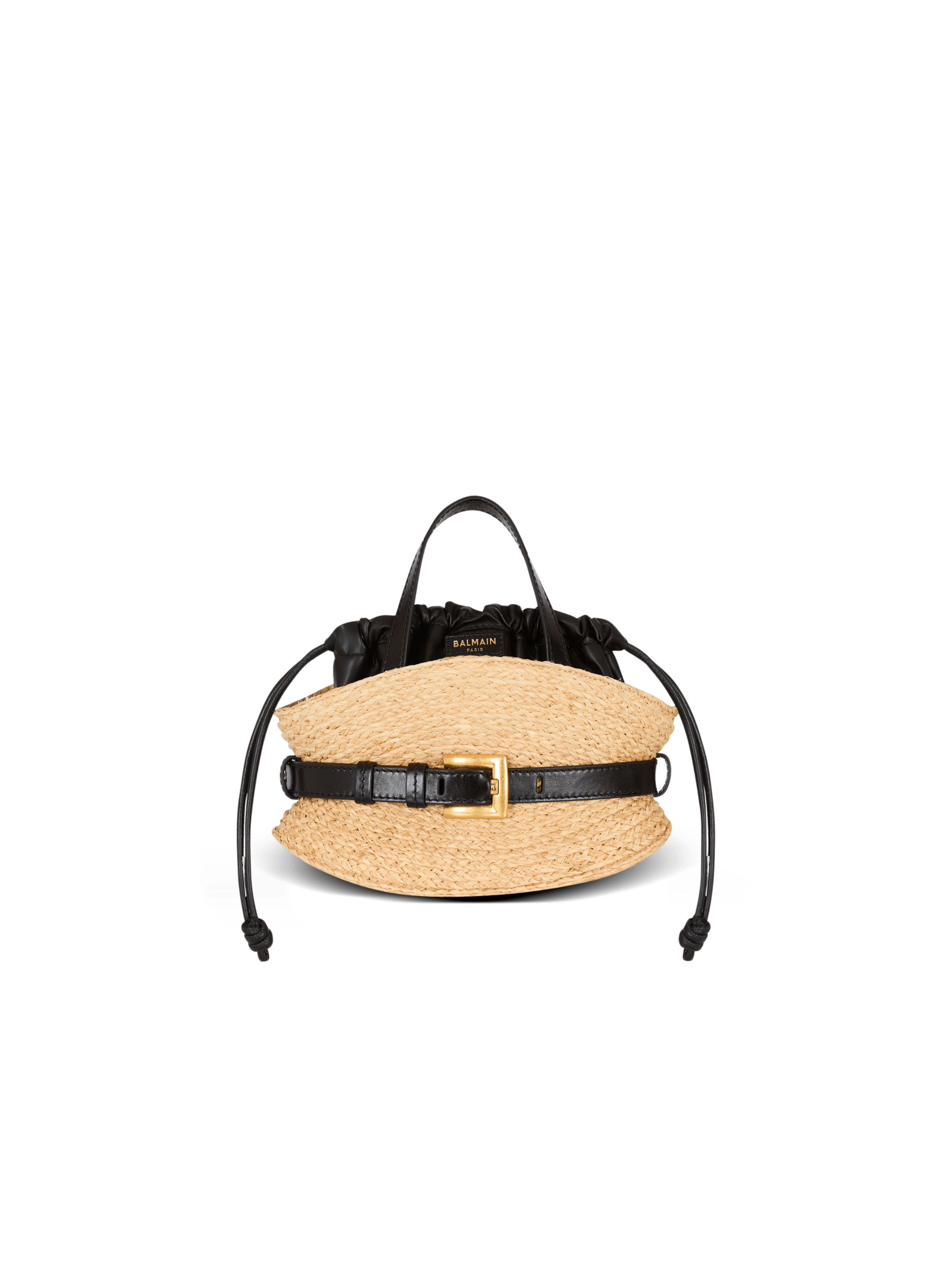 Balmain Women's Brown - Shuffle Mini Bag In Raffia
