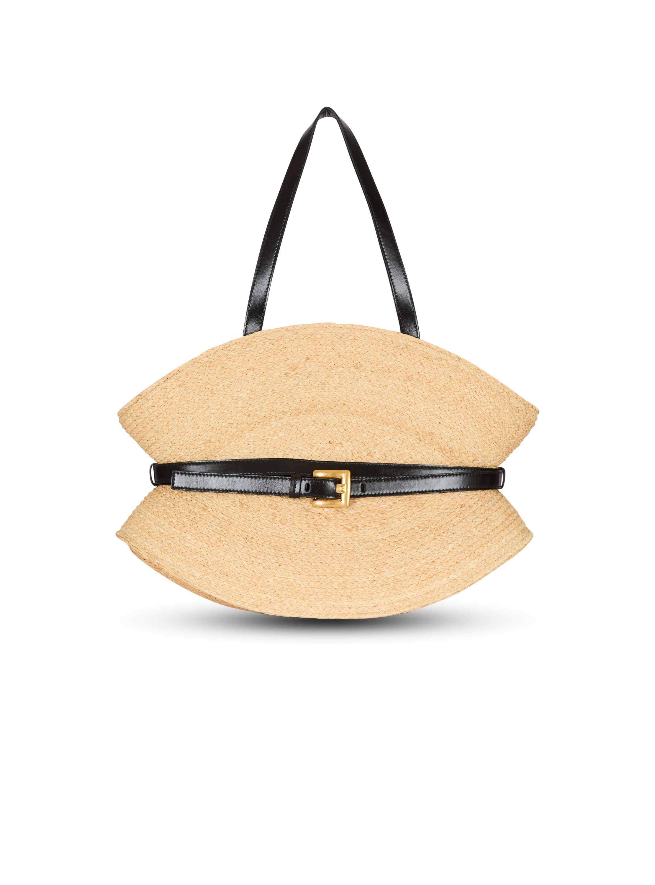 Balmain Shuffle Medium bag in raffia