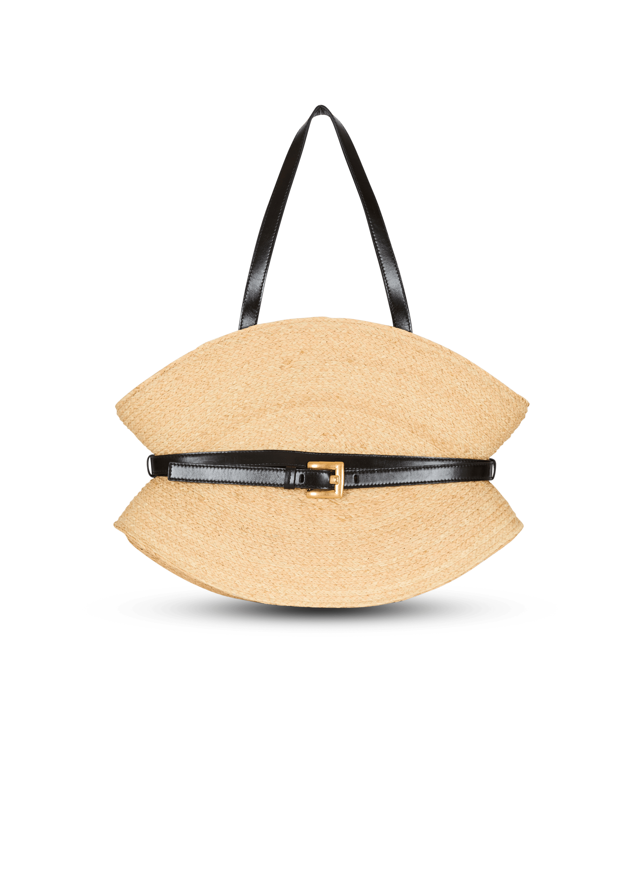 Balmain Women's Brown - Shuffle Medium Bag In Raffia