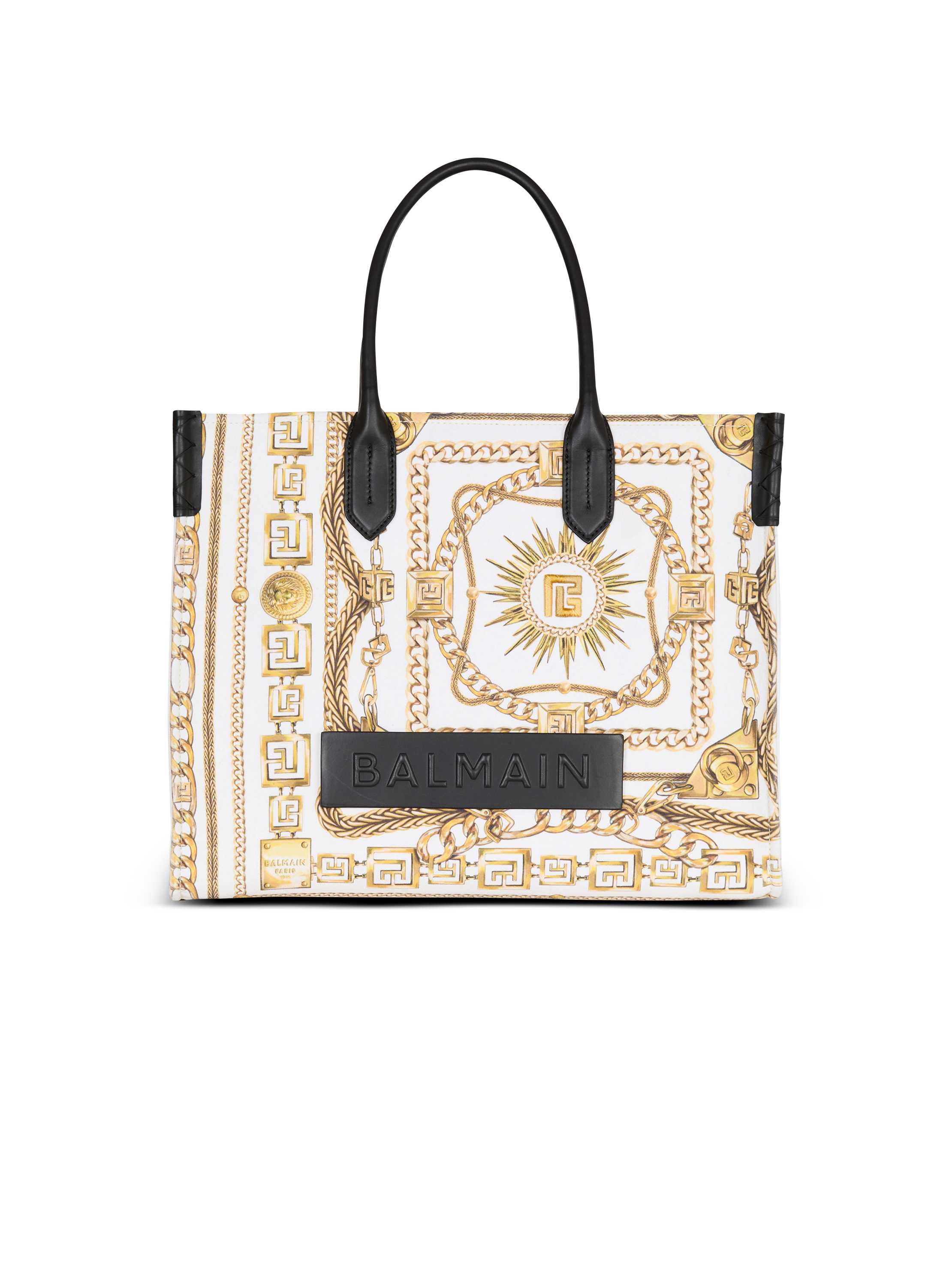 Balmain B-Army Medium tote bag in printed canvas