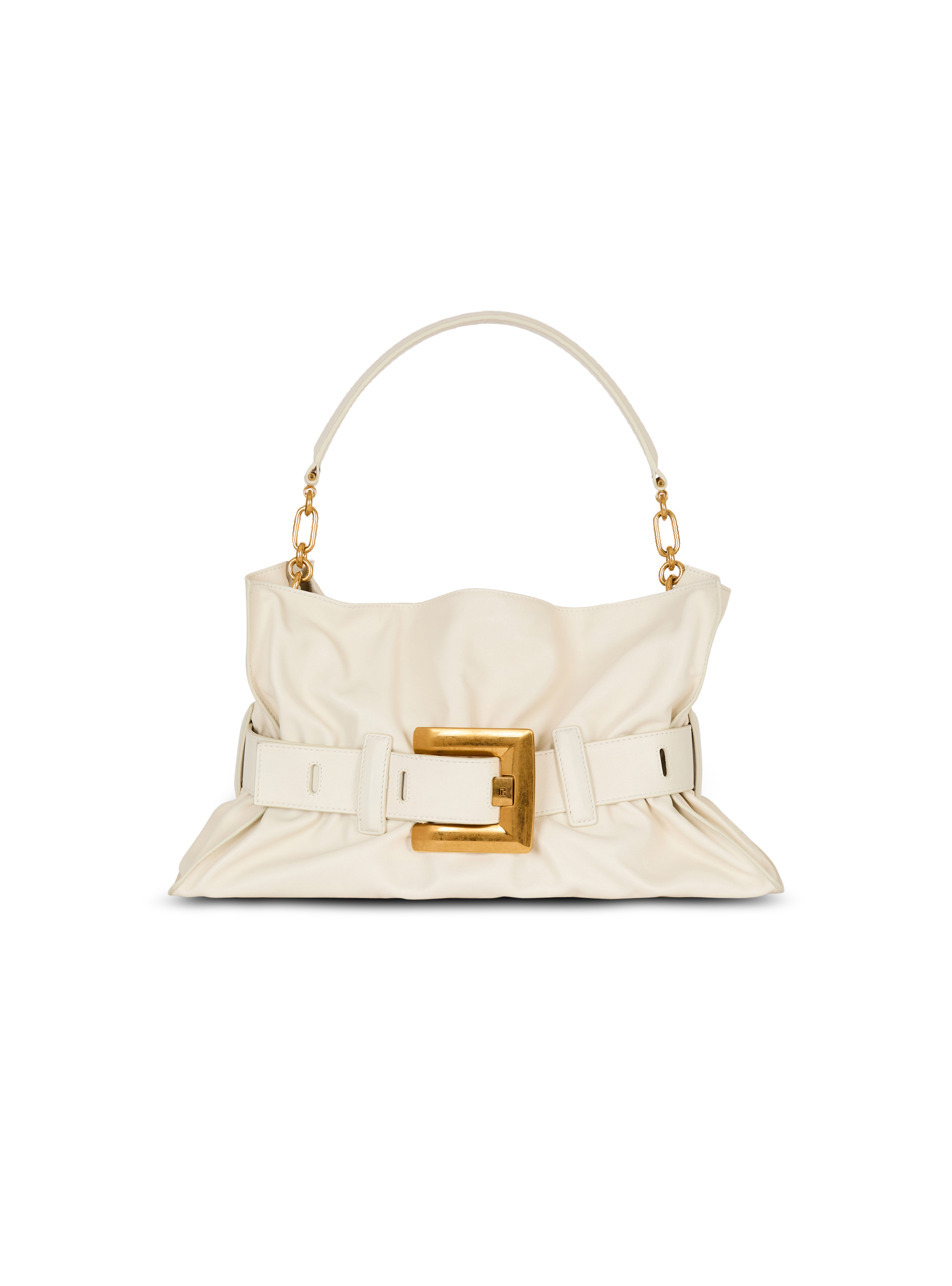 Balmain Women's White - Medium Anthem Bag In Leather