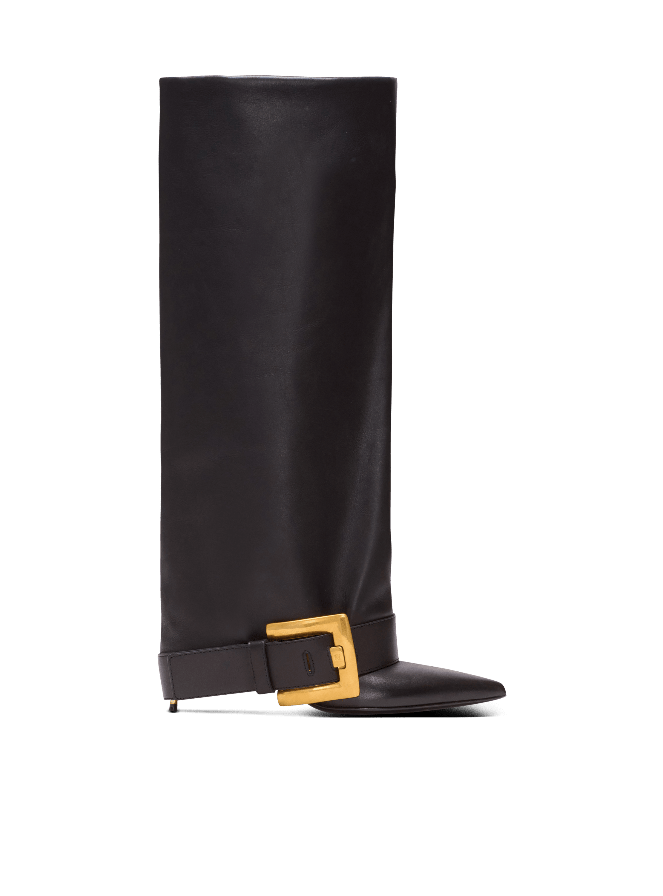 Balmain Women's Black - Anthem Calfskin Leather Boots