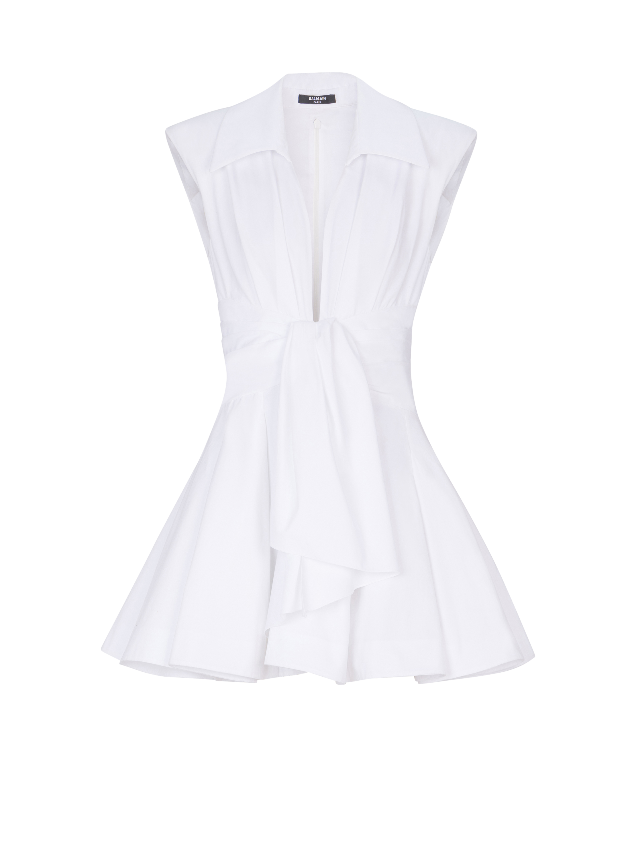 Balmain Women's White - Cotton Shirt Dress