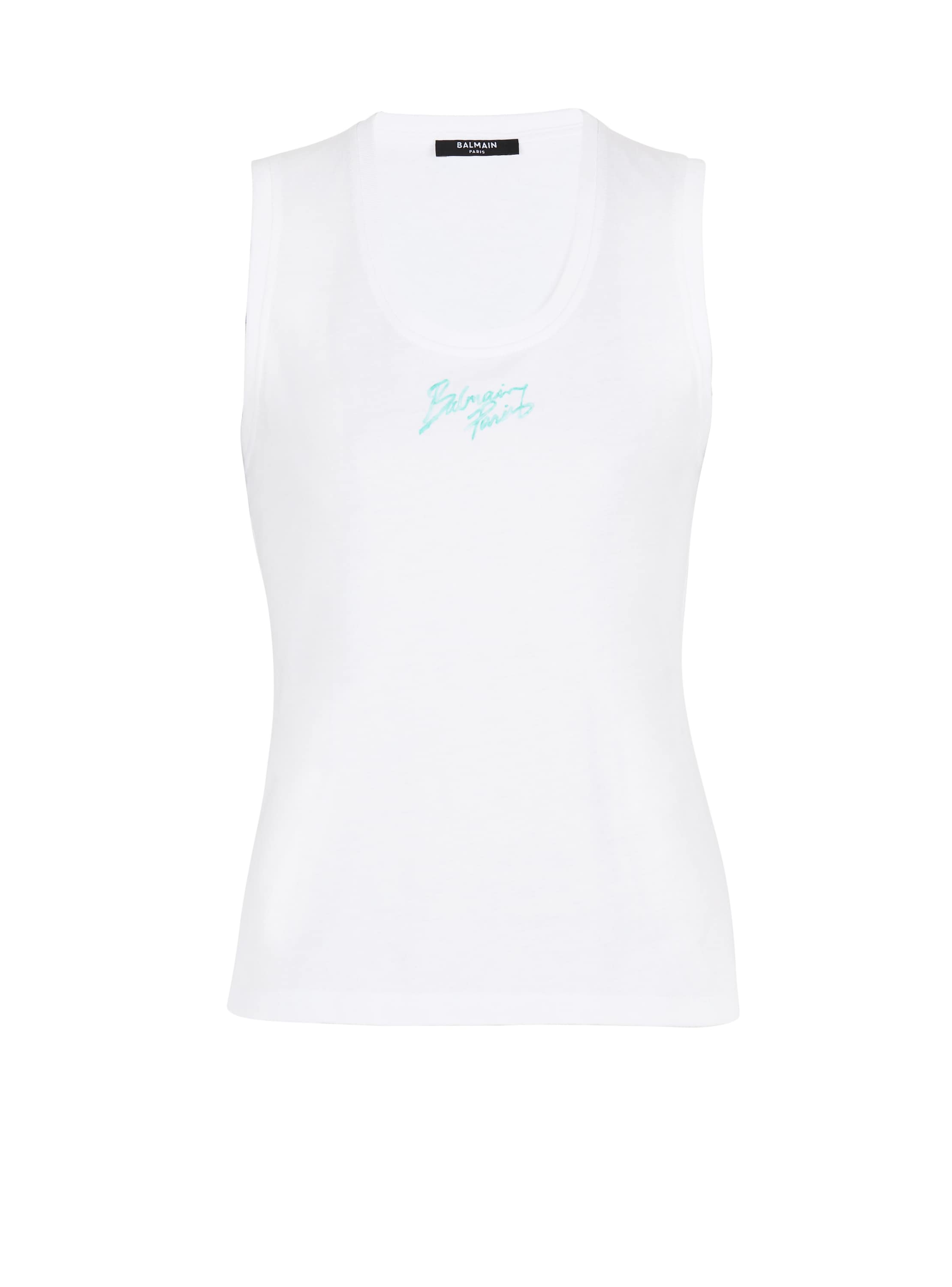 Balmain Paris Brush Print In White