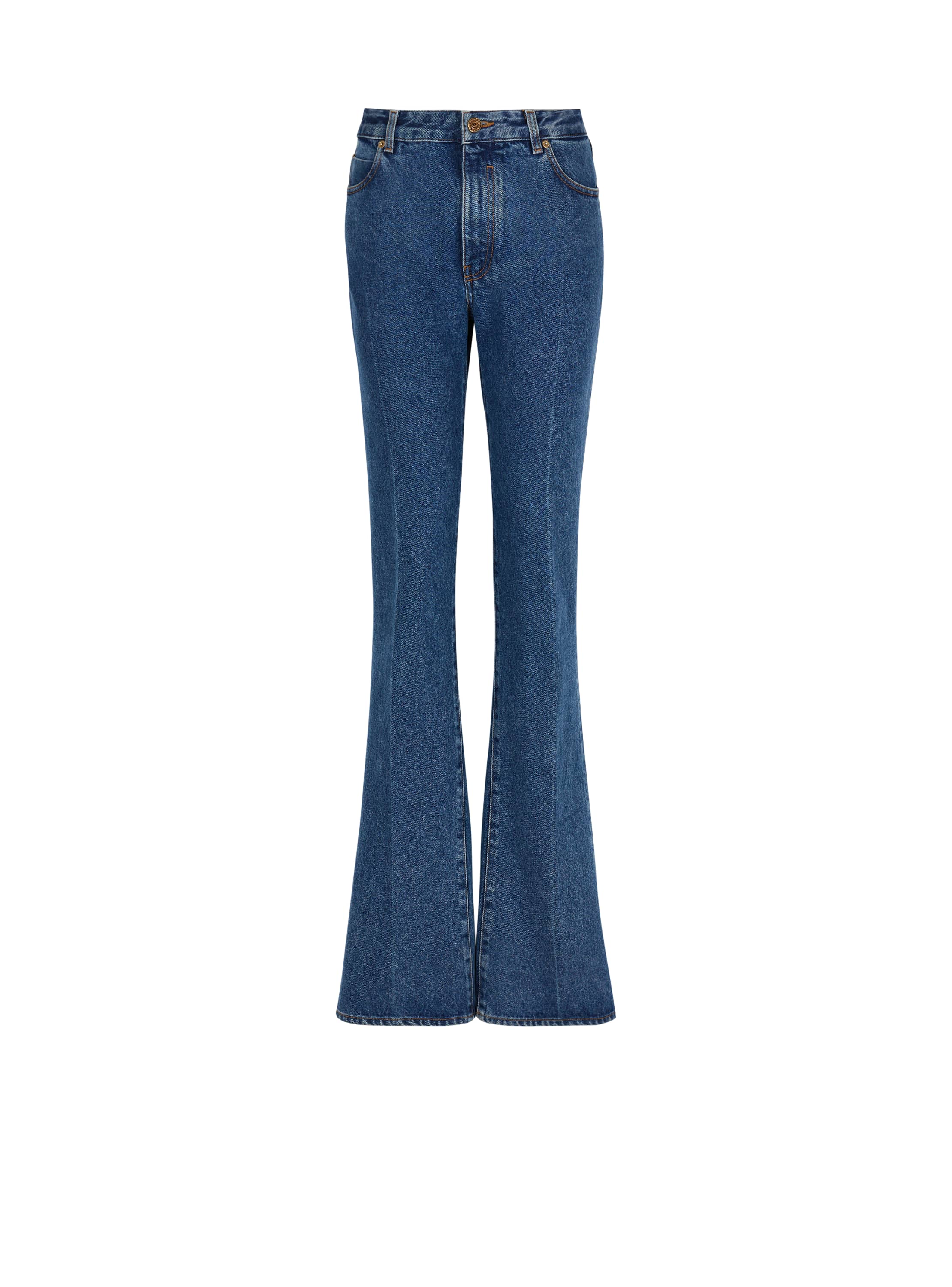 Balmain Straight-leg Denim Jeans In Blue