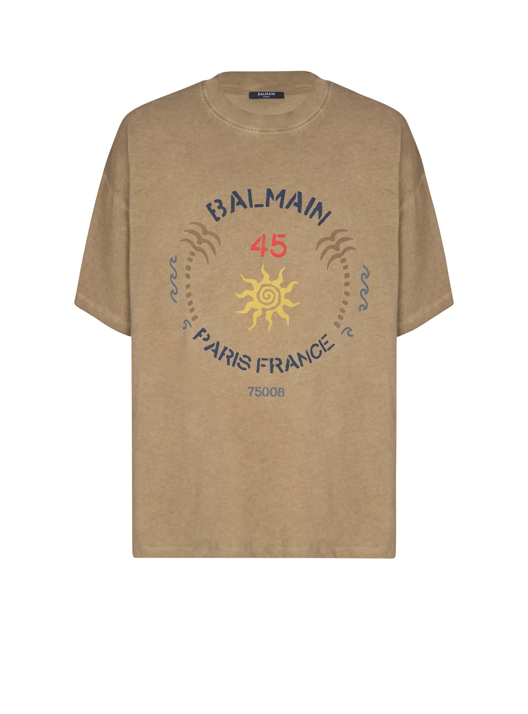 Balmain Club Print In Beige
