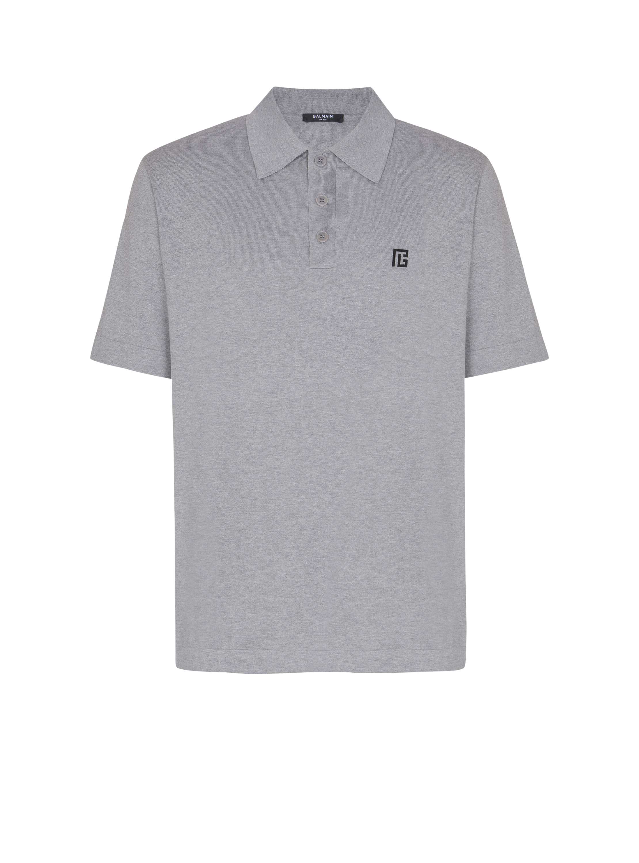 Balmain Embroidered cotton polo