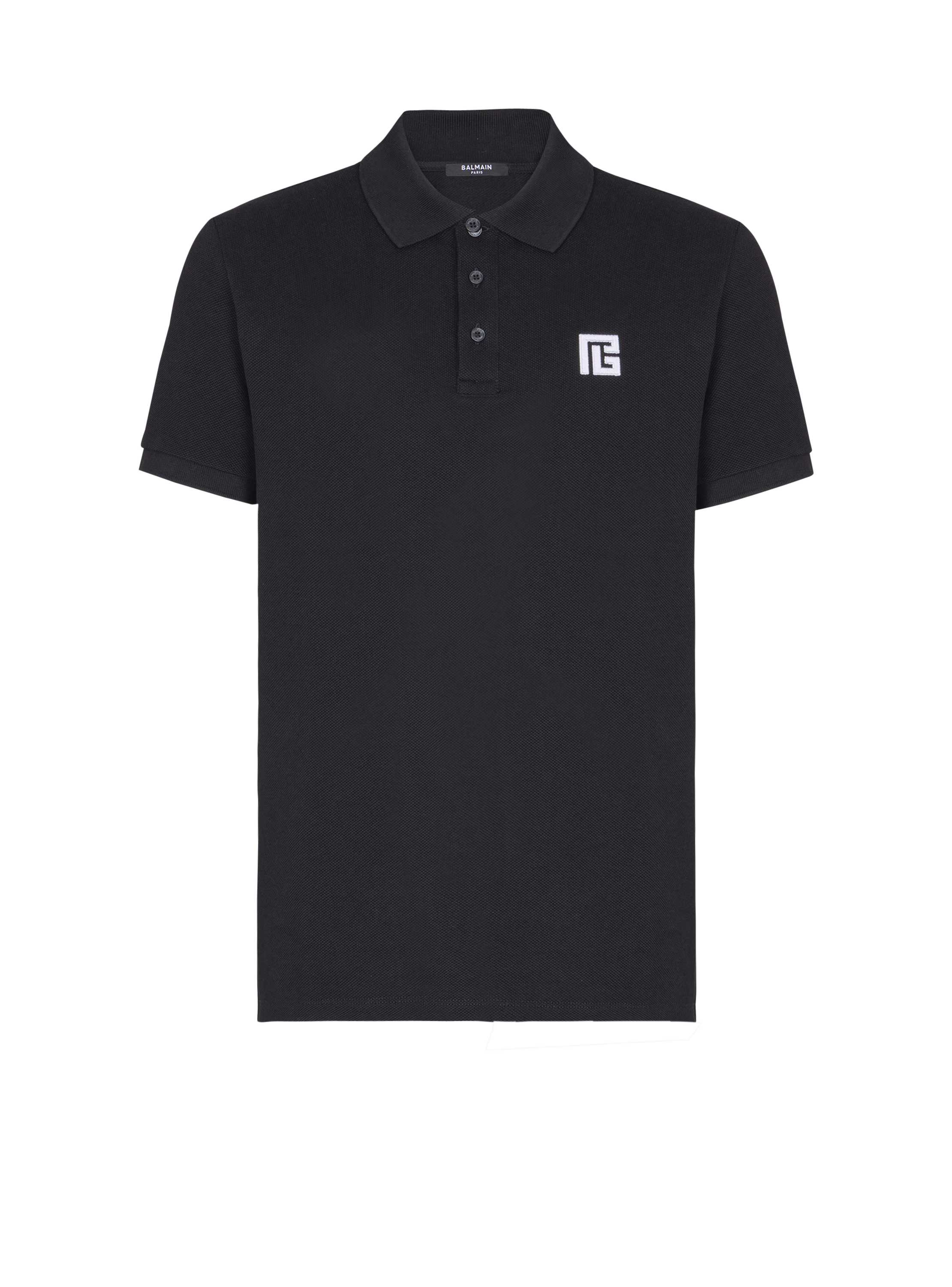 Balmain Embroidered cotton polo