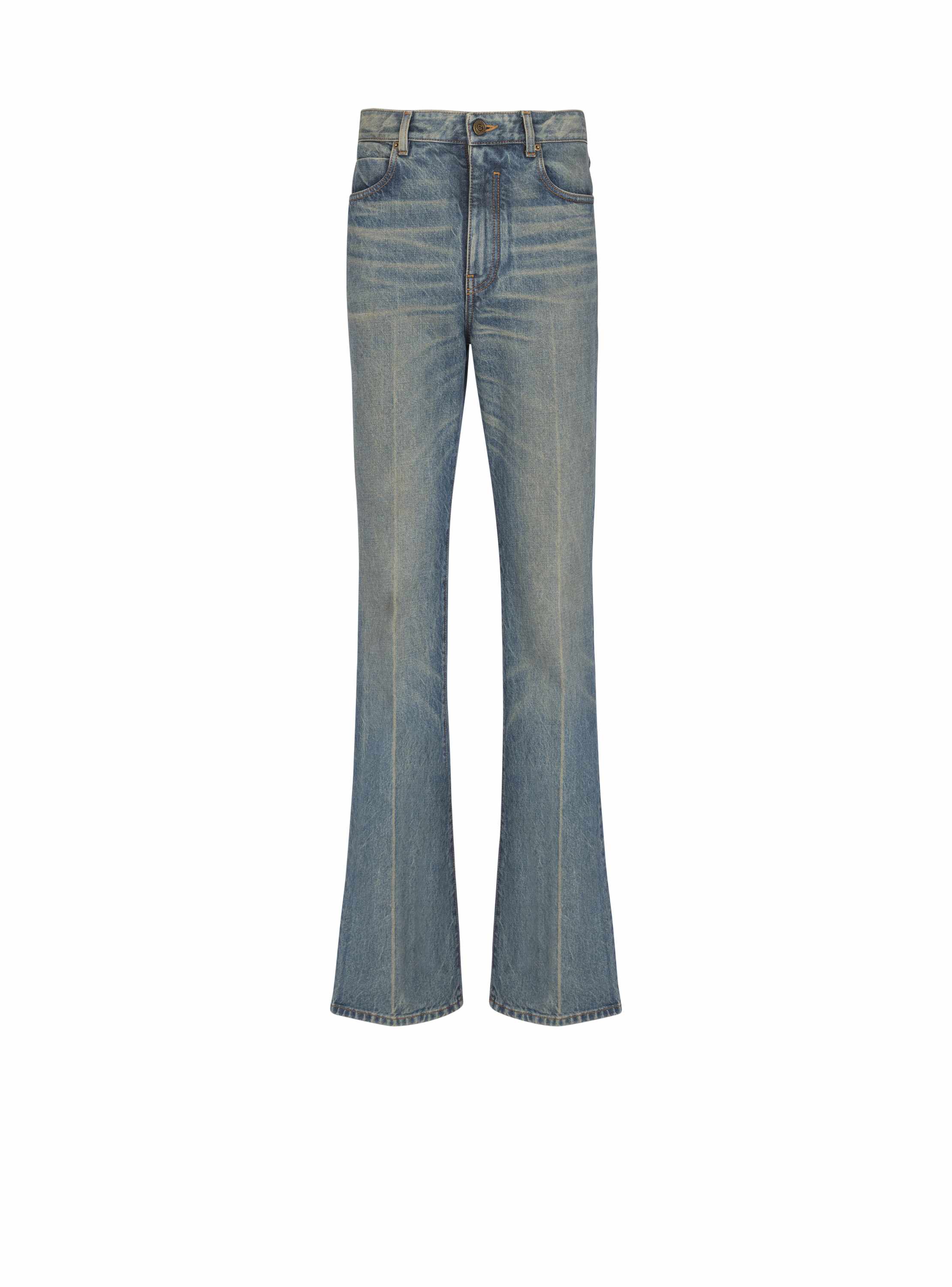 Balmain Slim straight-leg jeans in vintage denim
